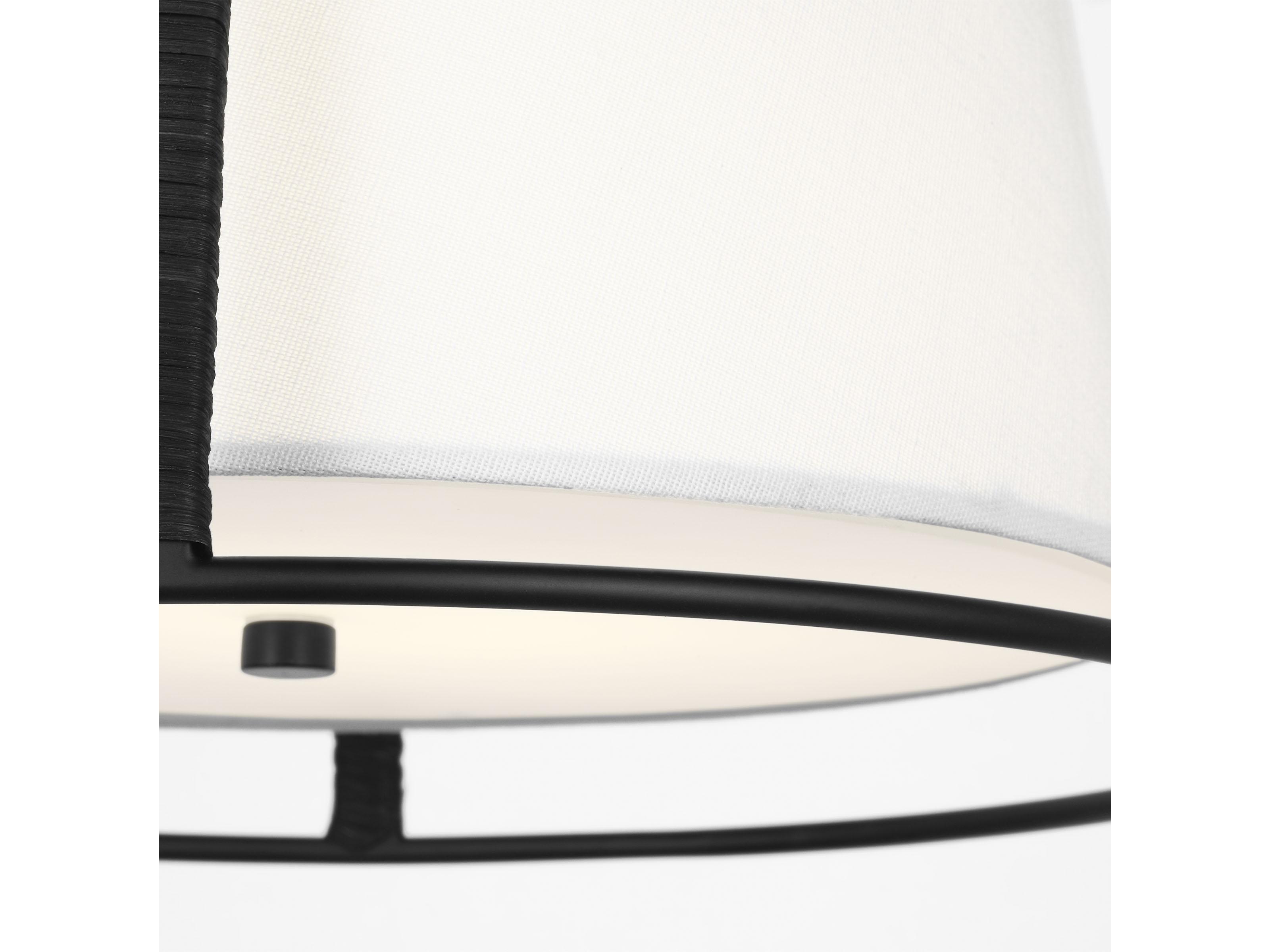 Visual Comfort Studio Cortes 2-Light Midnight Black Flush Mount
