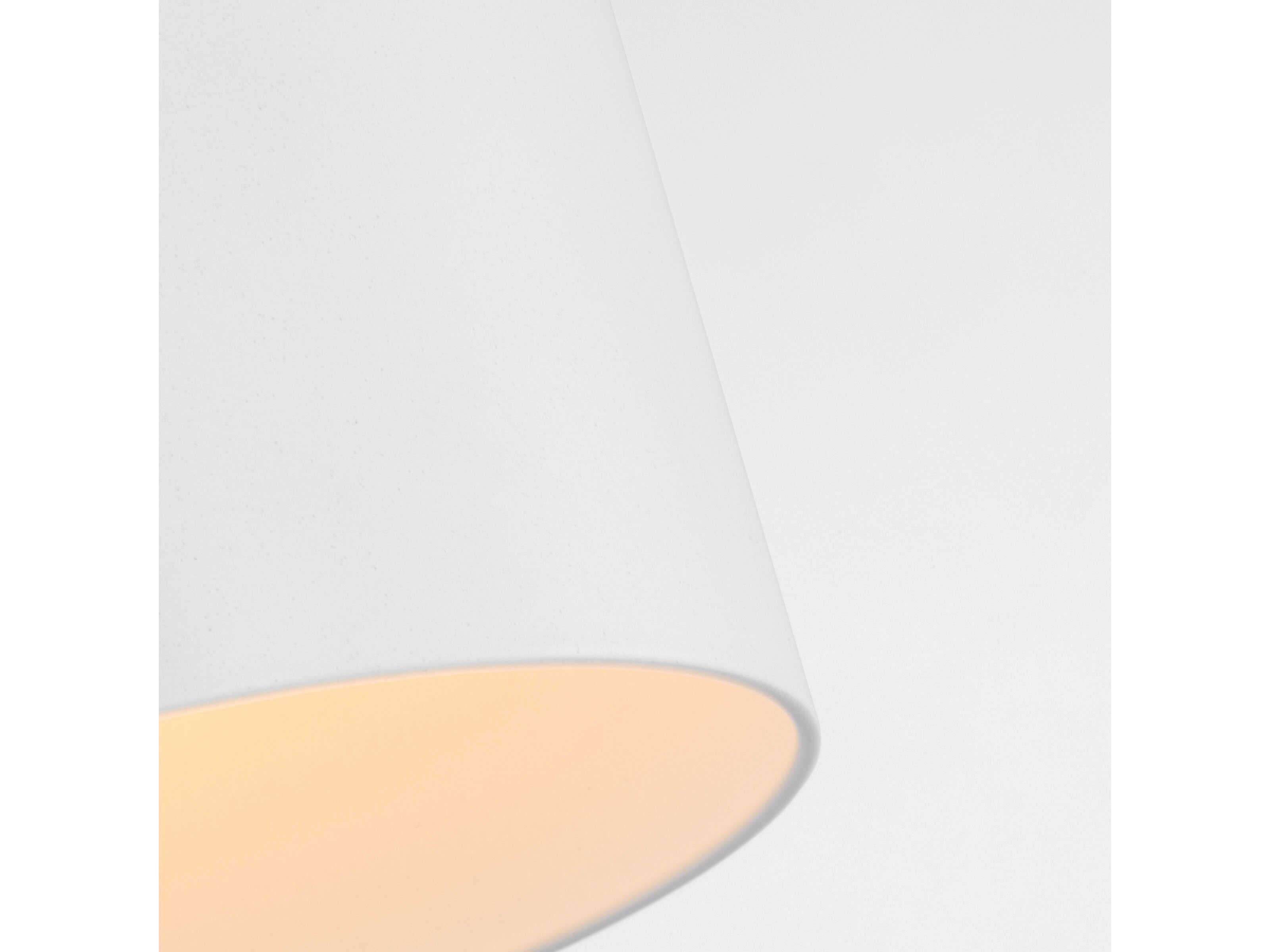 Visual Comfort Studio Archer 1-Light Matte White Cylinder Flush Mount