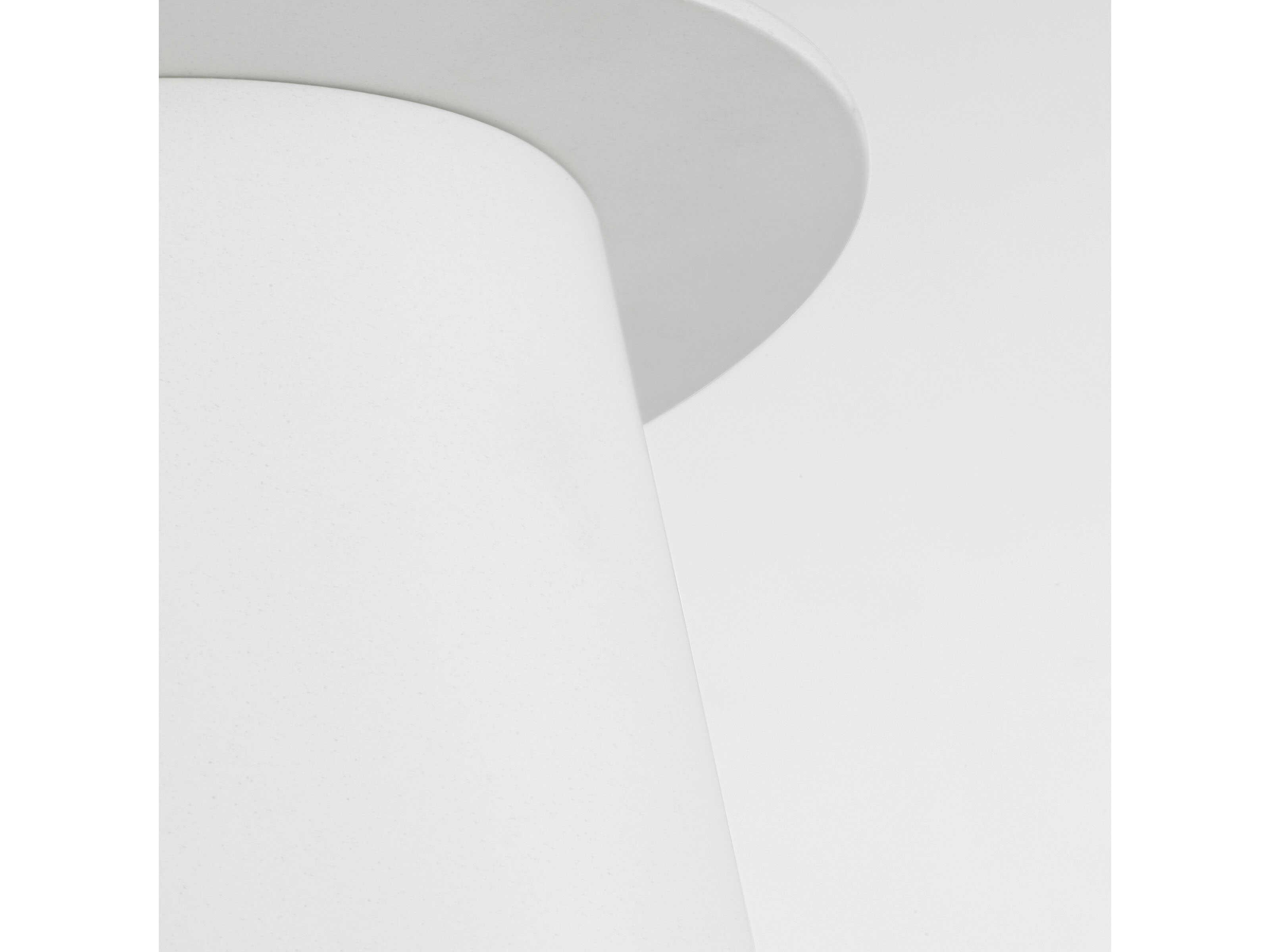 Visual Comfort Studio Archer 1-Light Matte White Cylinder Flush Mount