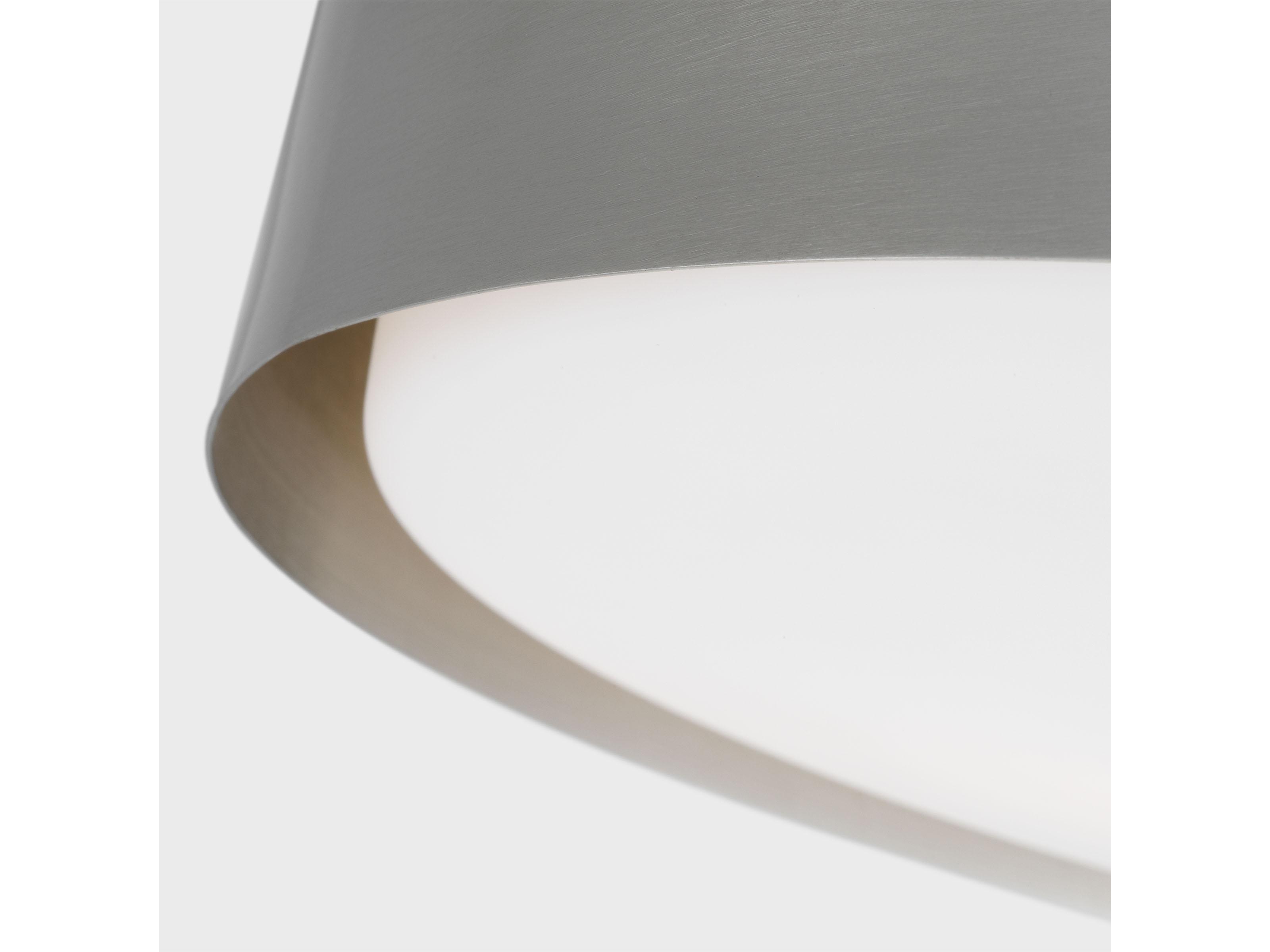 Visual Comfort Studio Dartmore 2-Light Brushed Nickel Drum Flush Mount