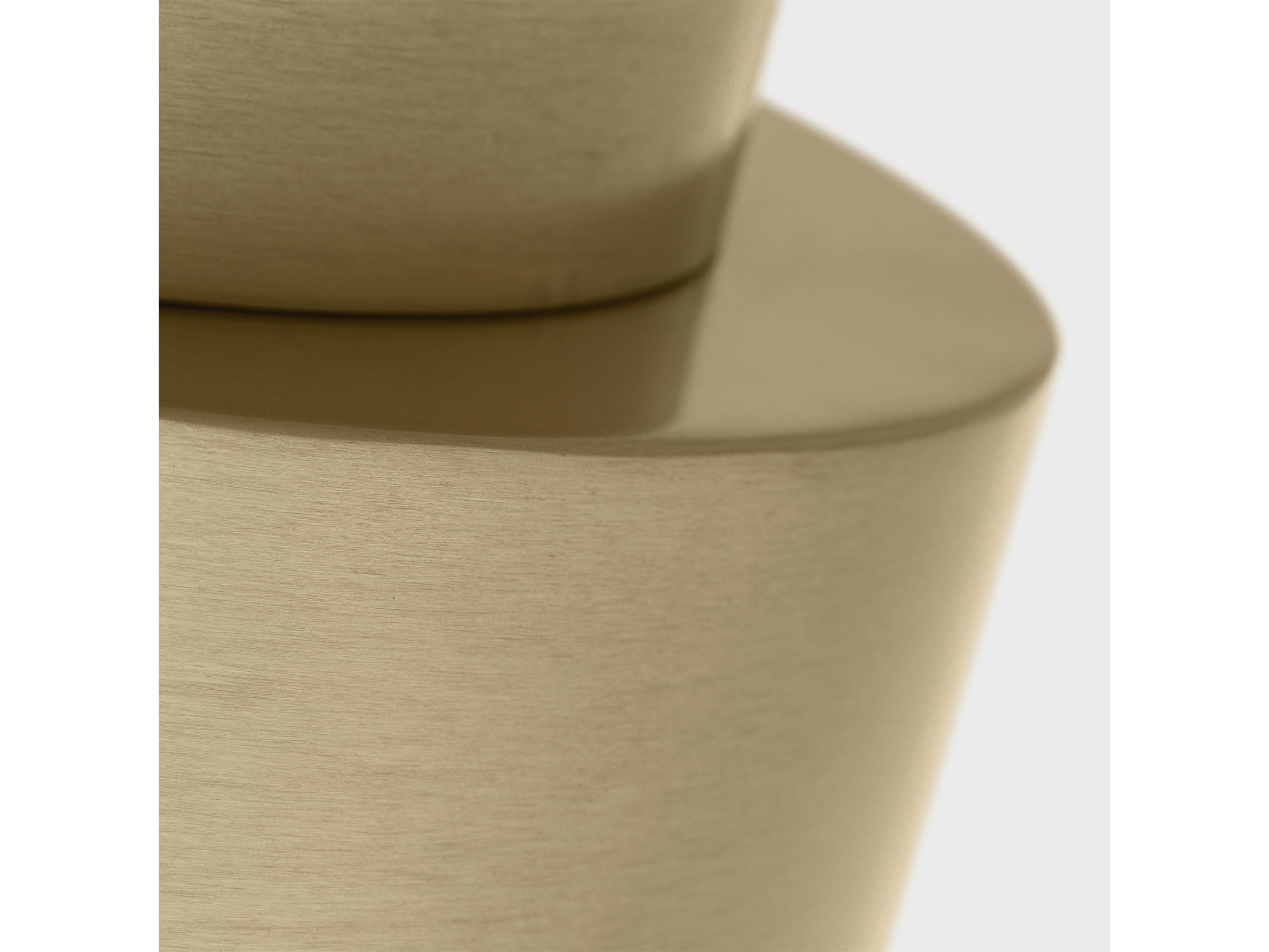 Visual Comfort Studio Dartmore 1-Light Satin Brass Drum Flush Mount