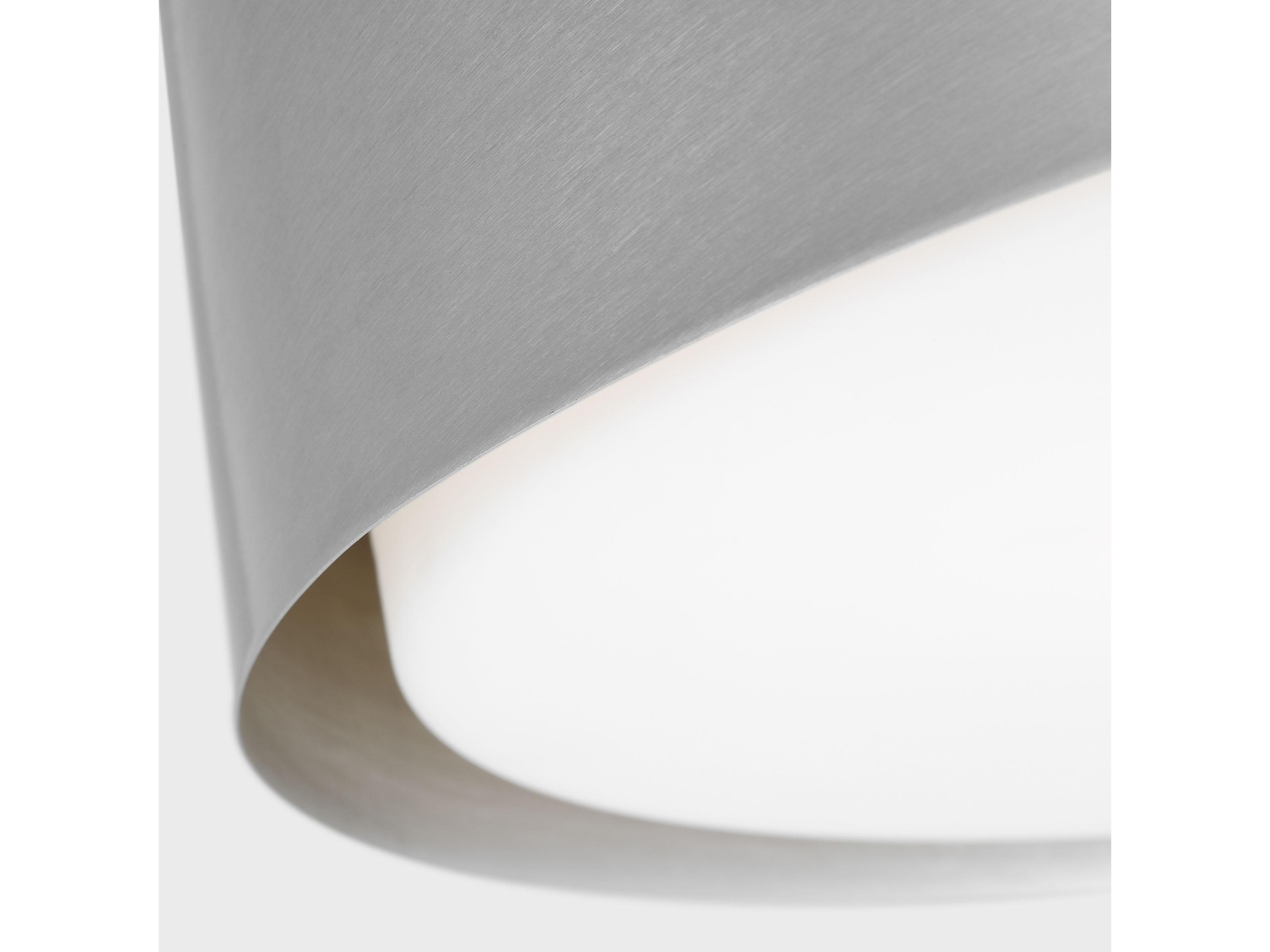 Visual Comfort Studio Dartmore 3-Light Brushed Nickel Drum Flush Mount