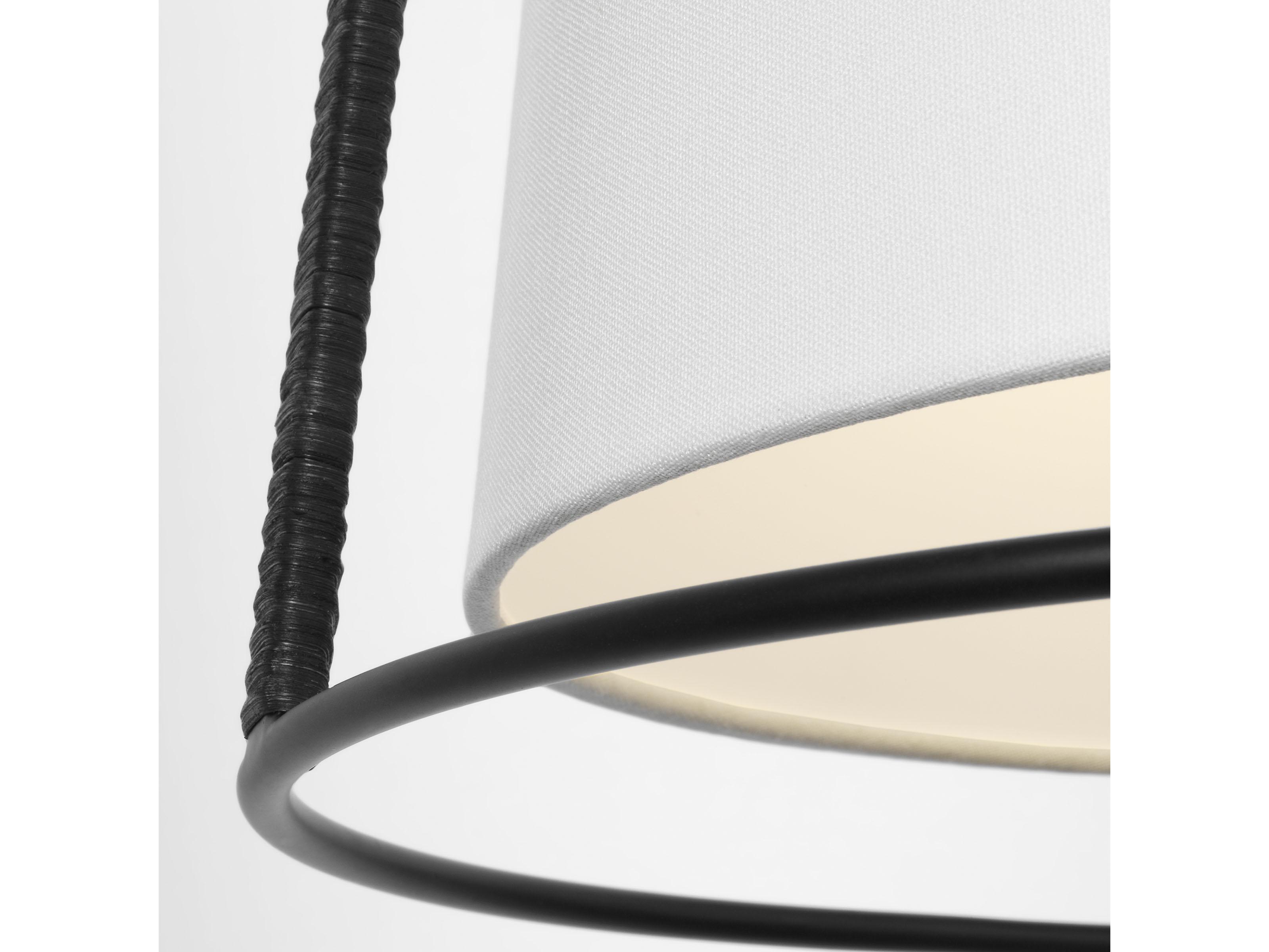 Visual Comfort Studio Cortes 2-Light Midnight Black Drum Pendant