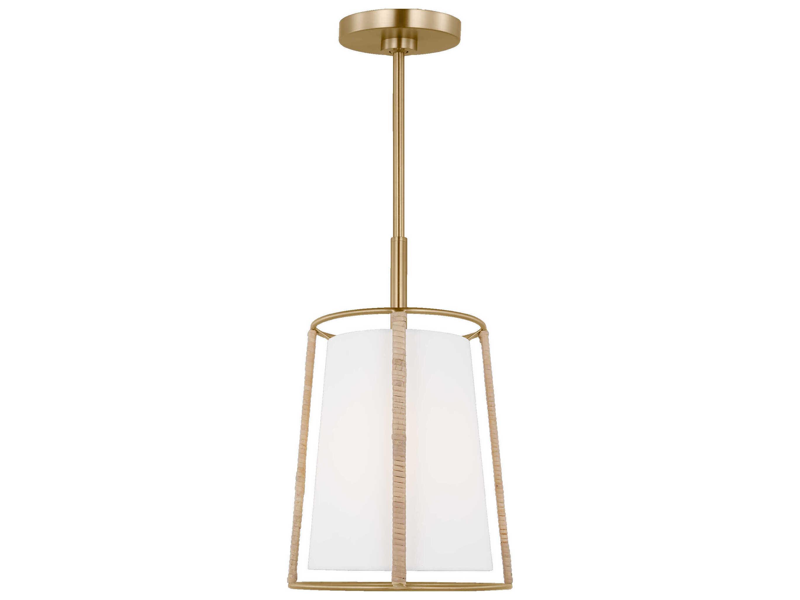 Visual Comfort Studio Cortes 1-Light Satin Brass Mini Pendant