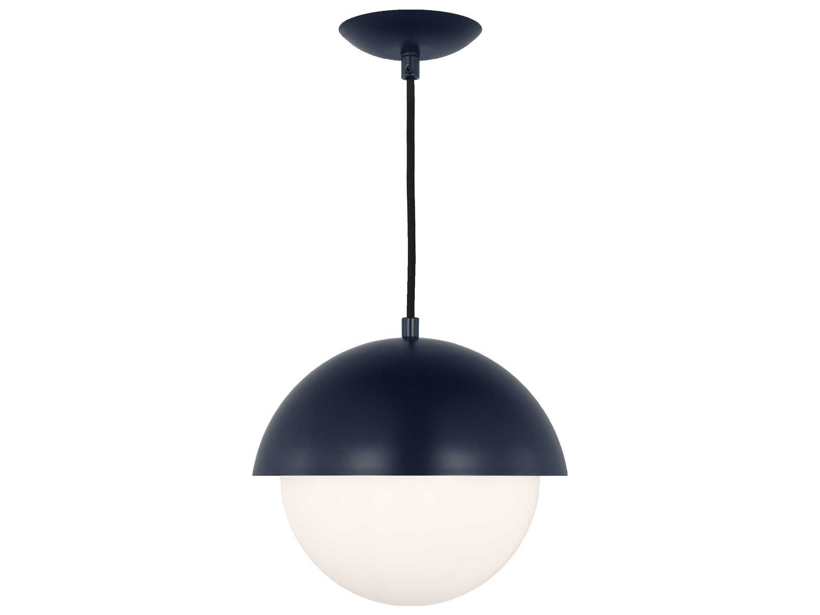 Visual Comfort Studio Hyde 1-Light Navy Blue Globe Mini Pendant