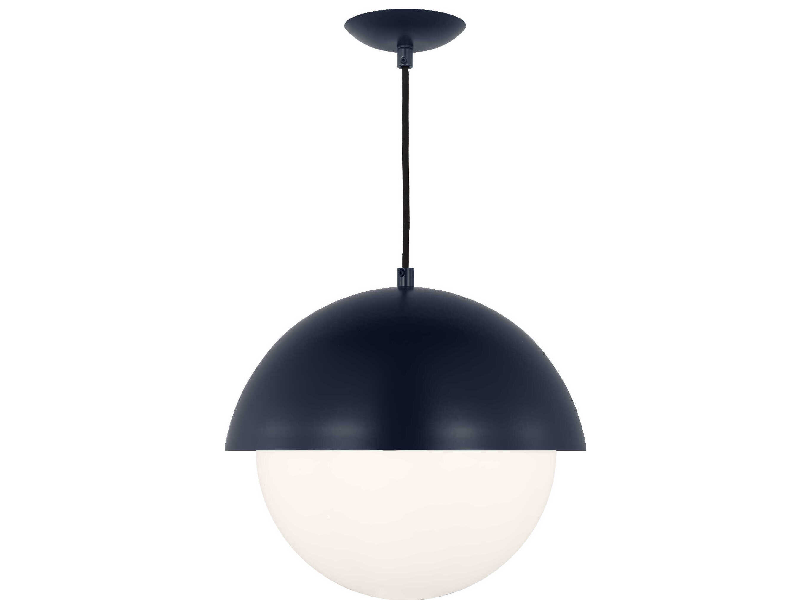 Visual Comfort Studio Hyde 1-Light Navy Blue Globe Pendant