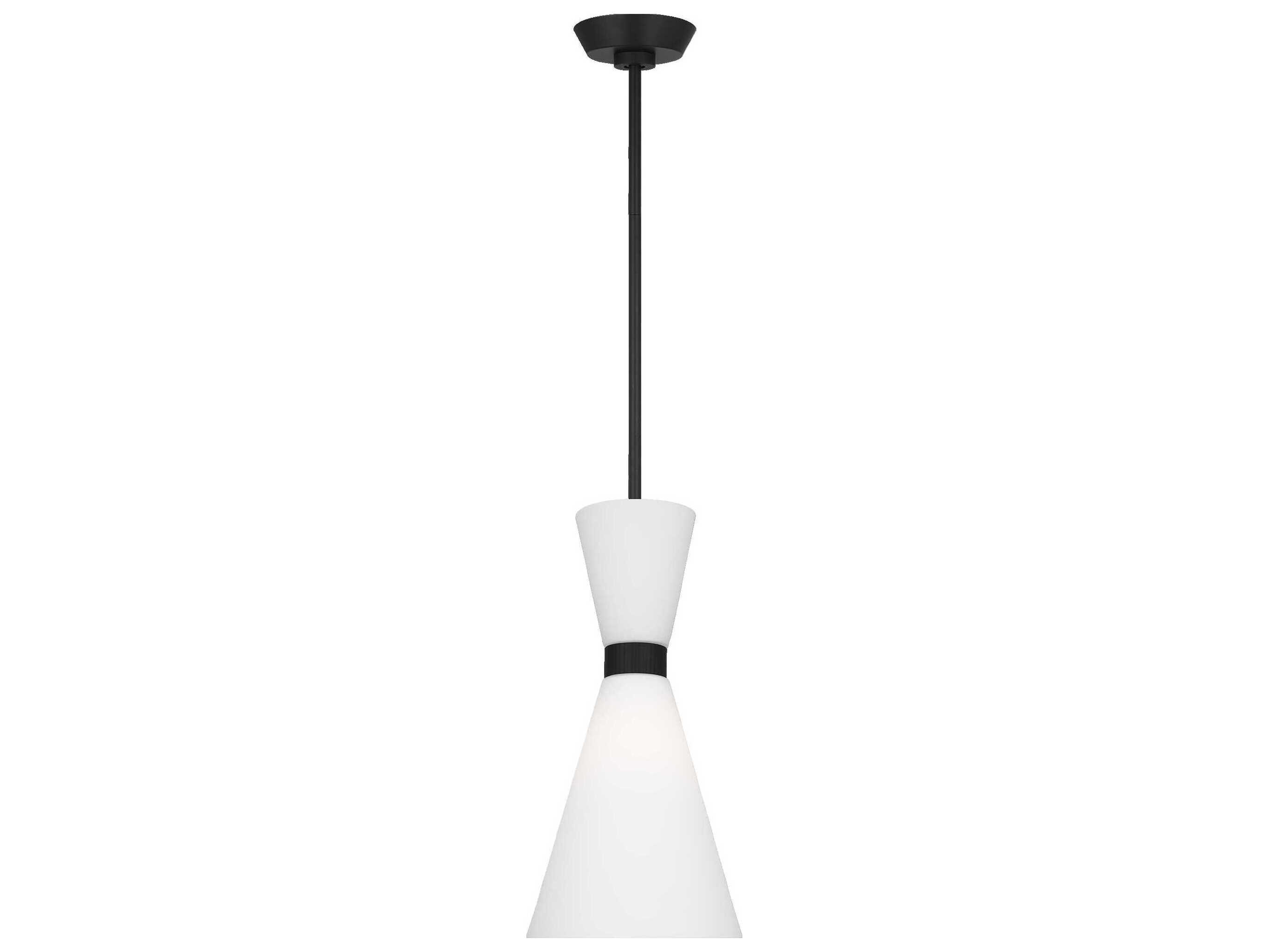 Visual Comfort Studio Belcarra 1-Light Midnight Black Mini Pendant