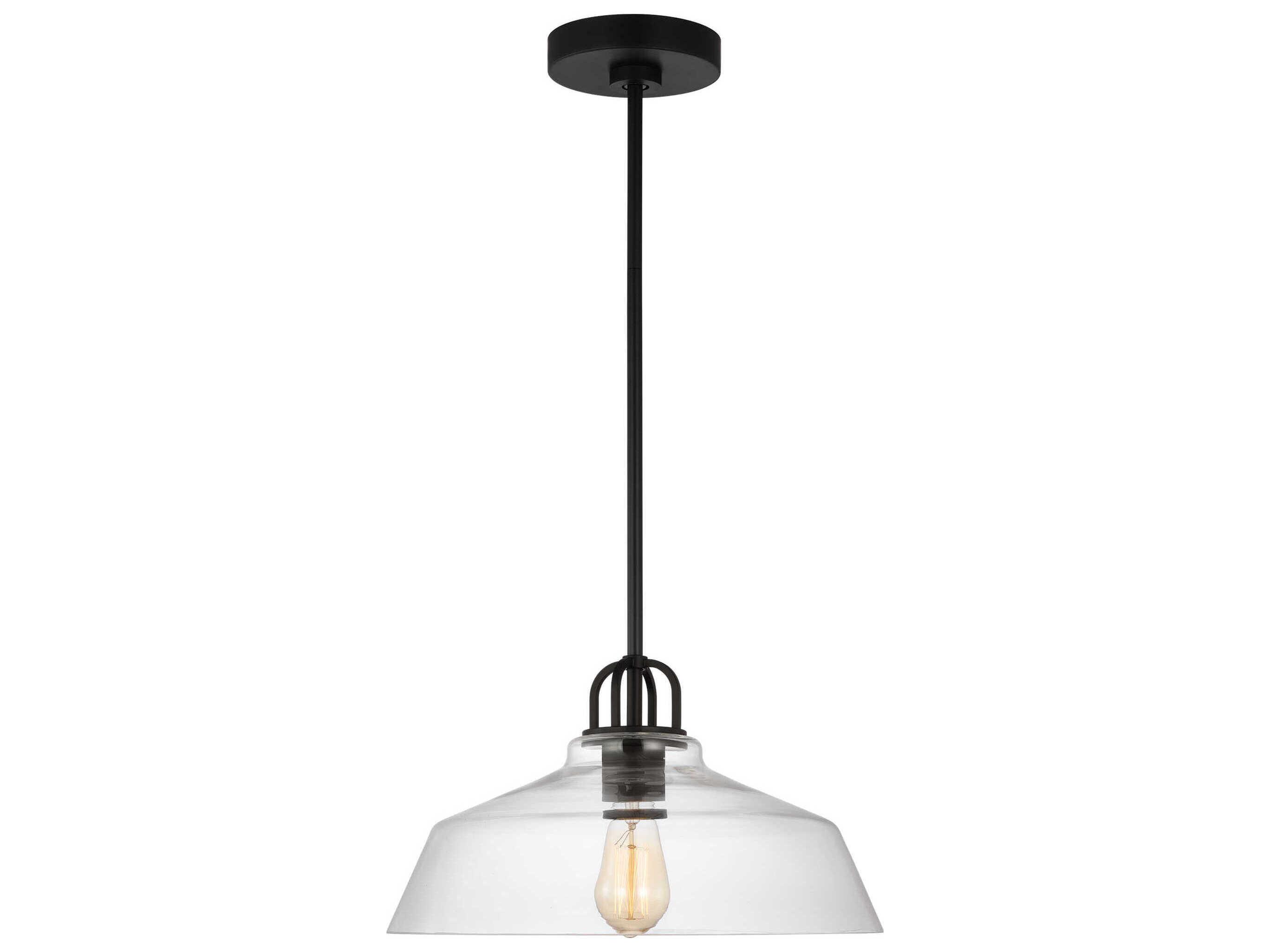Visual Comfort Studio Payton 1-Light Midnight Black Pendant