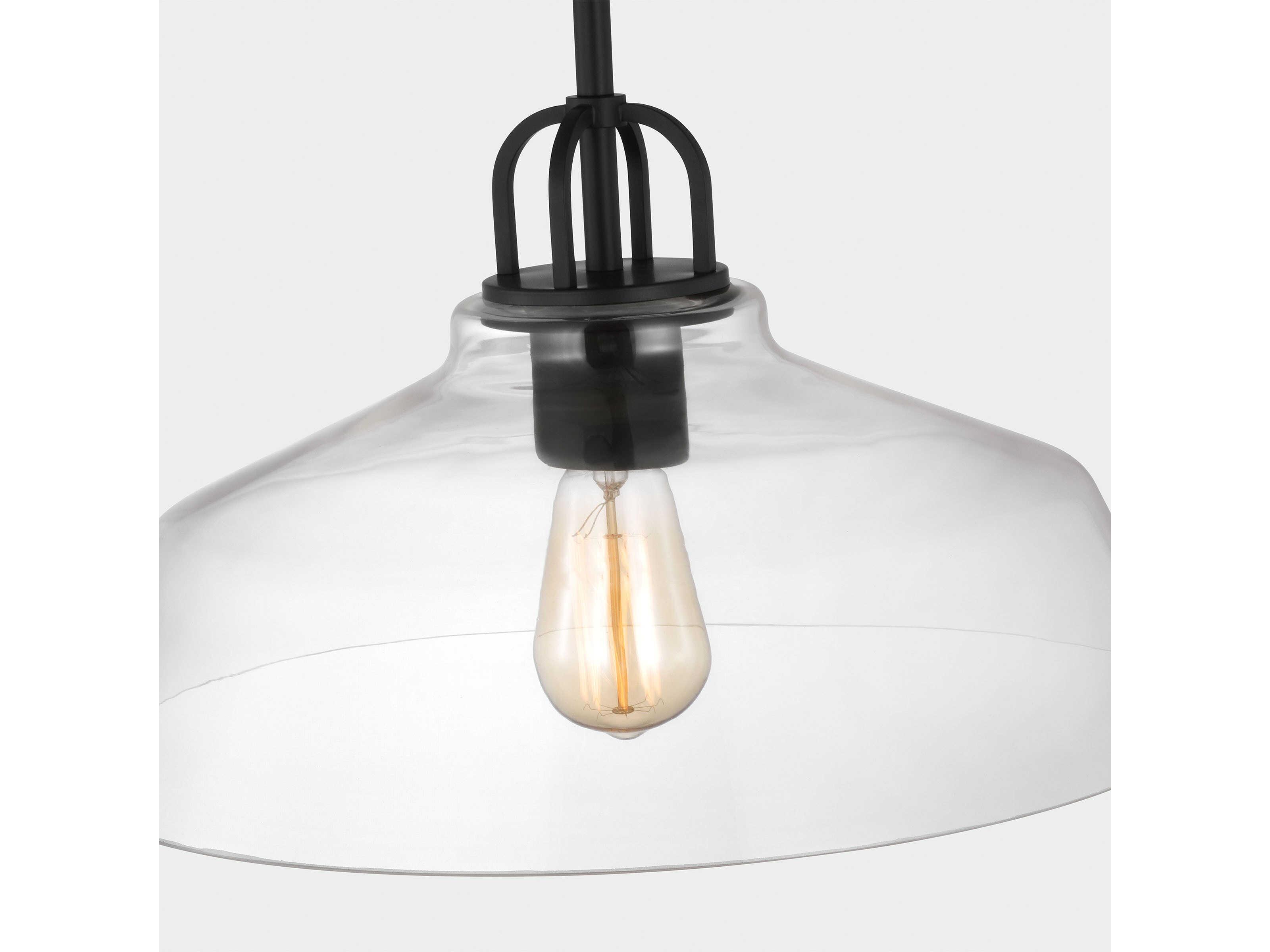 Visual Comfort Studio Payton 1-Light Midnight Black Pendant