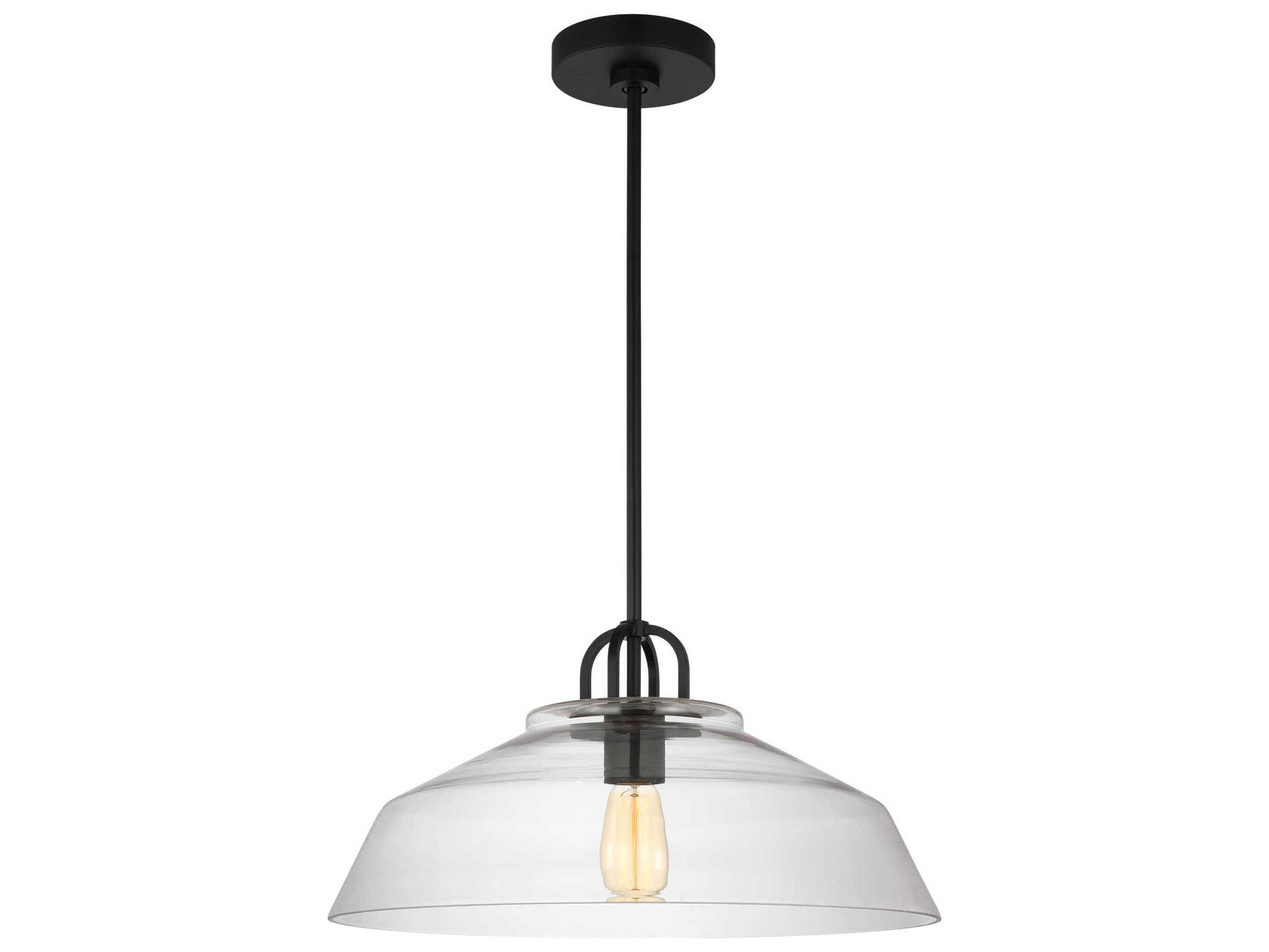 Visual Comfort Studio Payton 1-Light Midnight Black Pendant