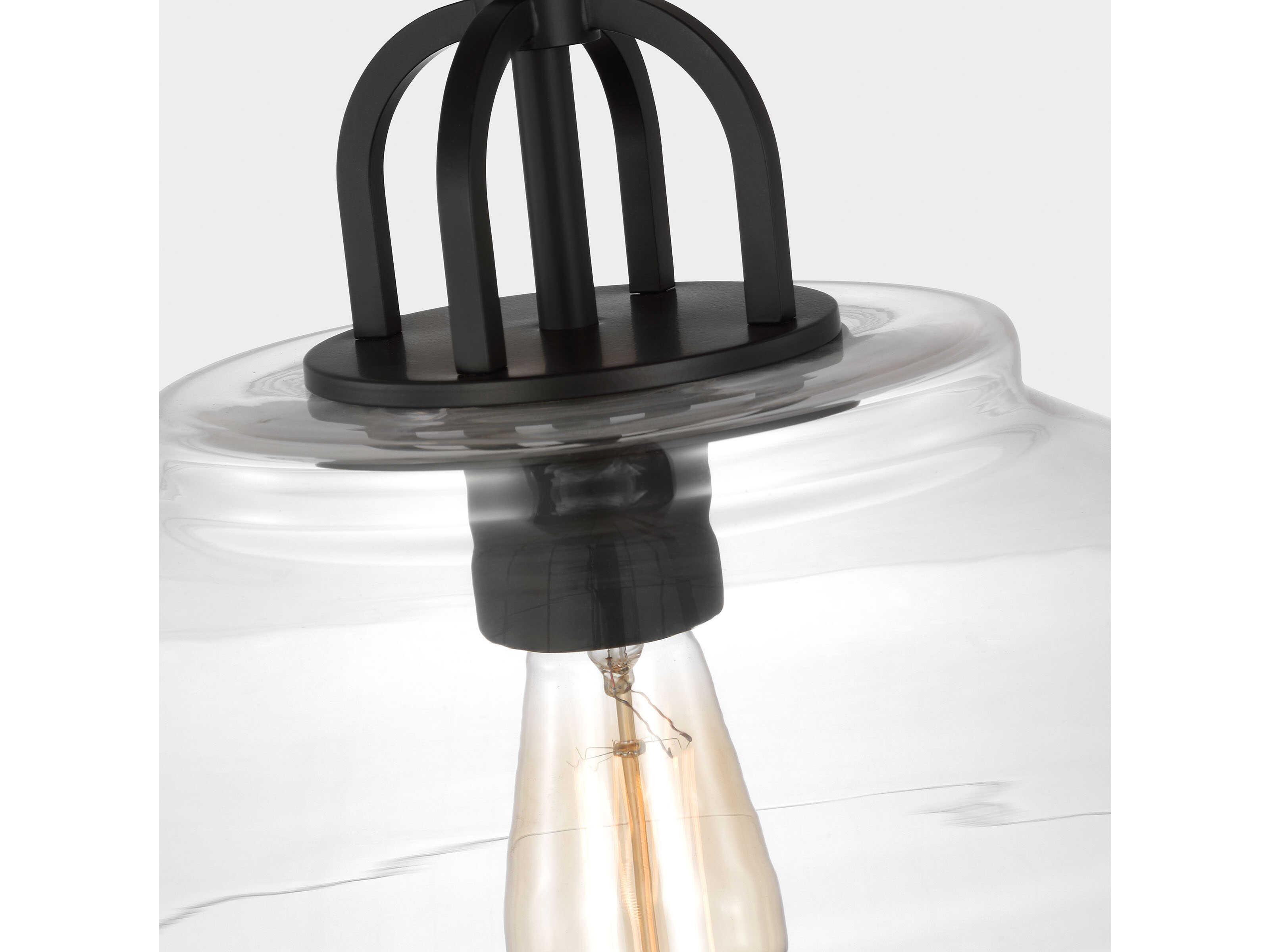 Visual Comfort Studio Payton 1-Light Midnight Black Pendant