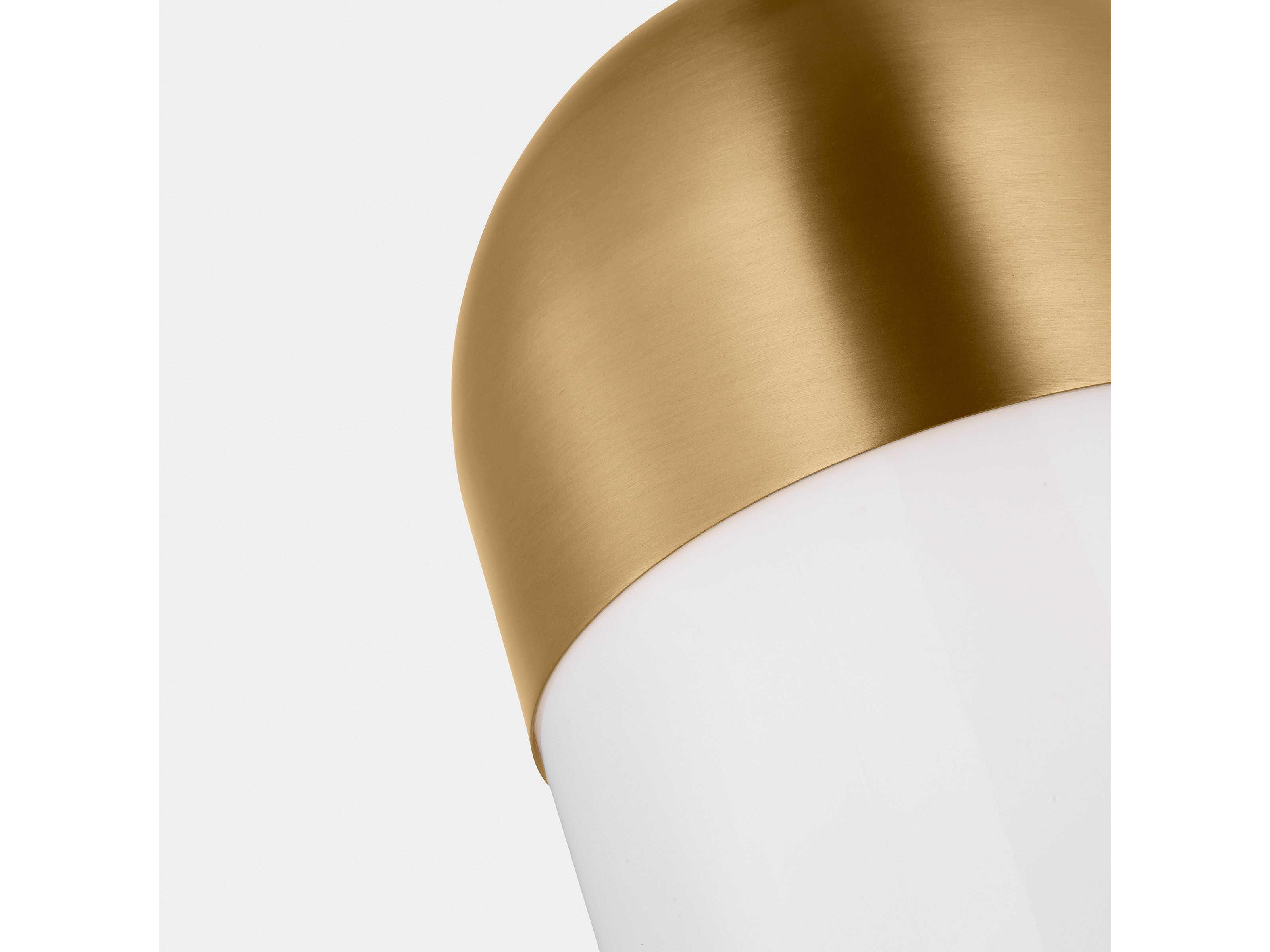 Visual Comfort Studio Foster 1-Light Satin Brass Mini Pendant