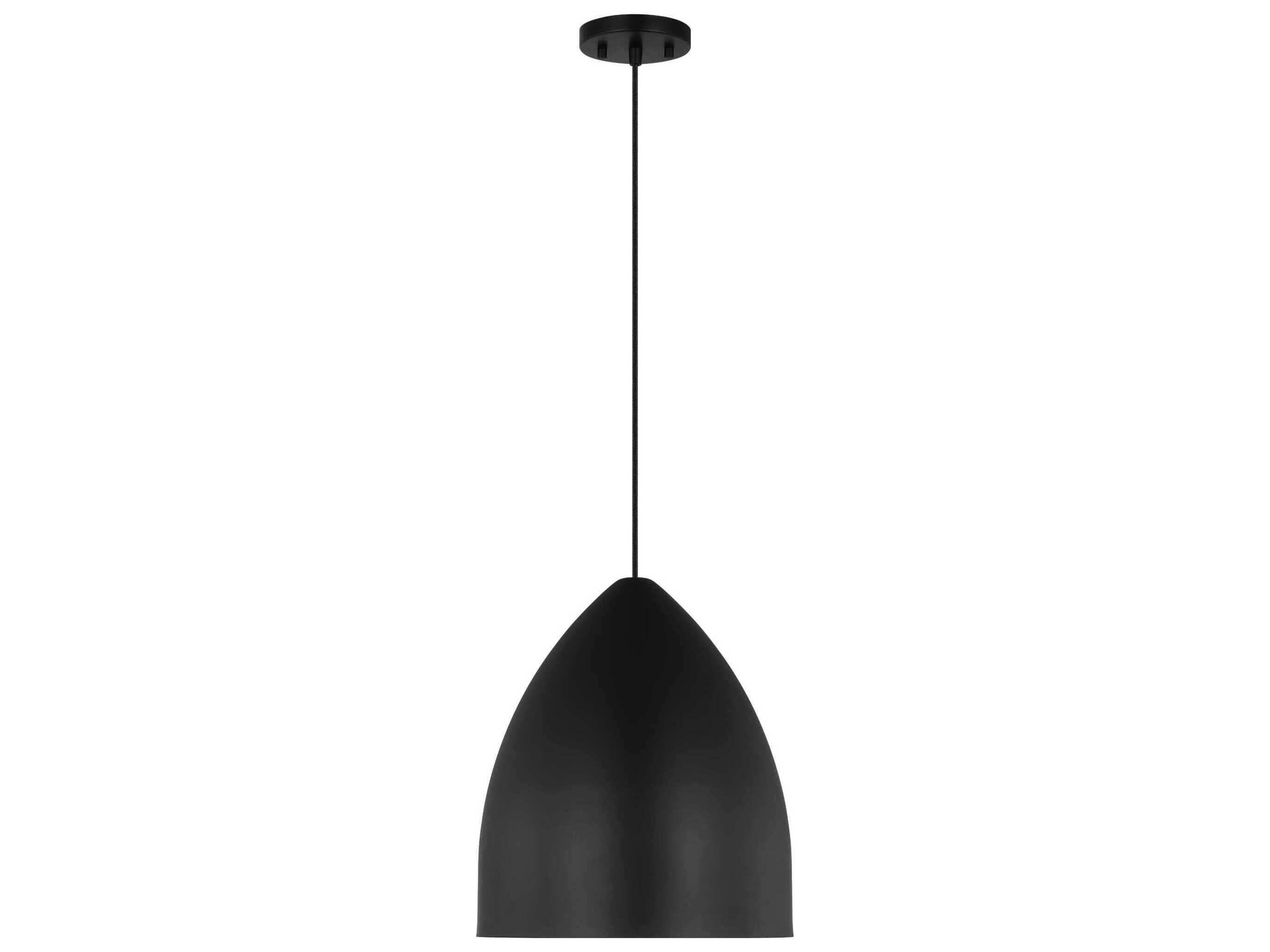 Visual Comfort Studio Huron 1-Light Midnight Black Pendant