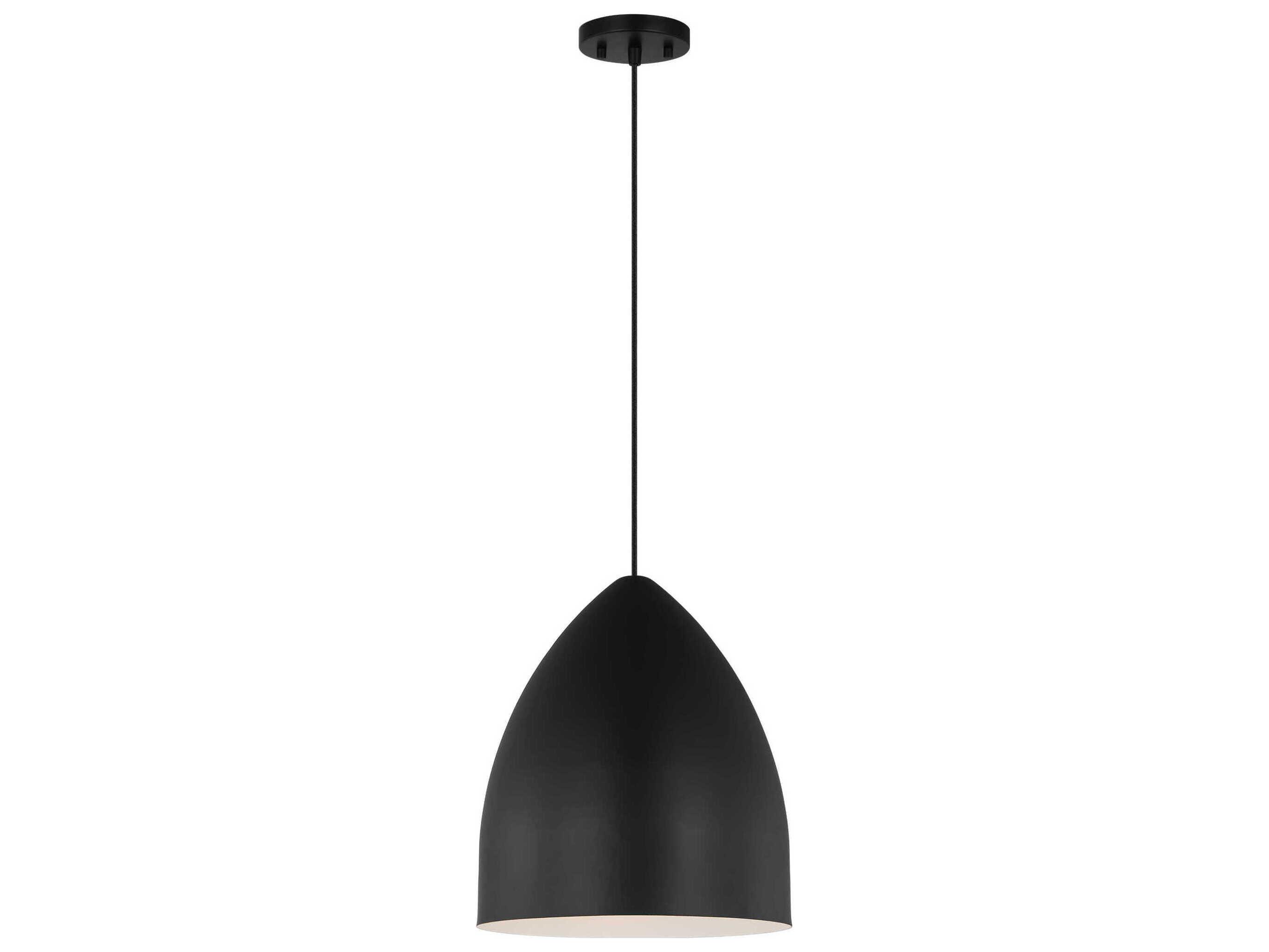 Visual Comfort Studio Huron 1-Light Midnight Black Pendant