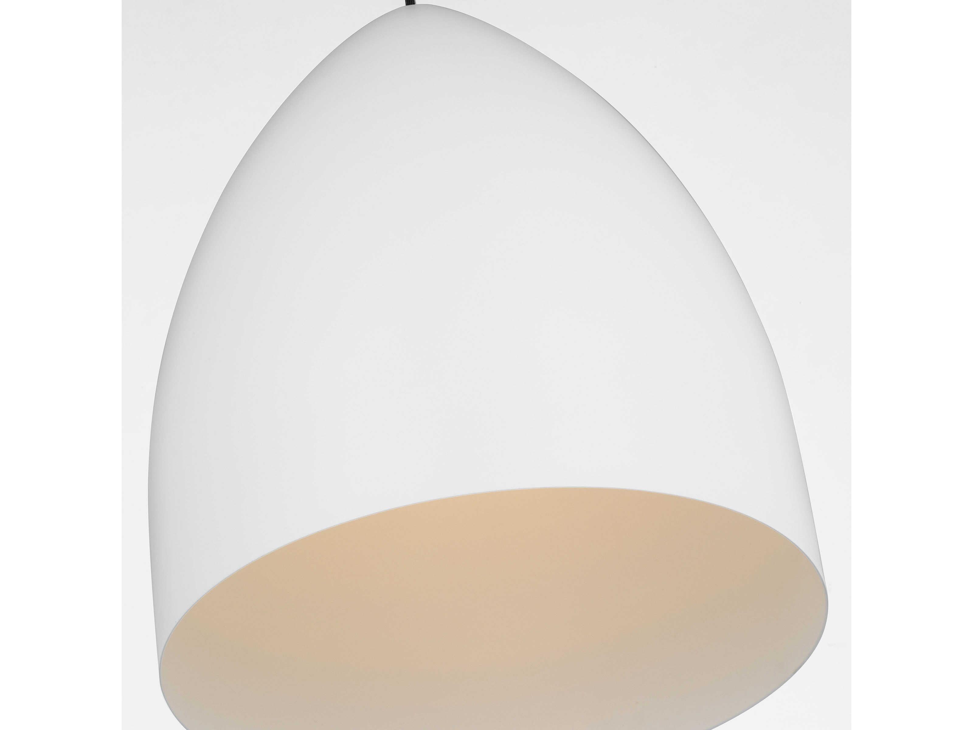 Visual Comfort Studio Huron 1-Light Matte White Pendant