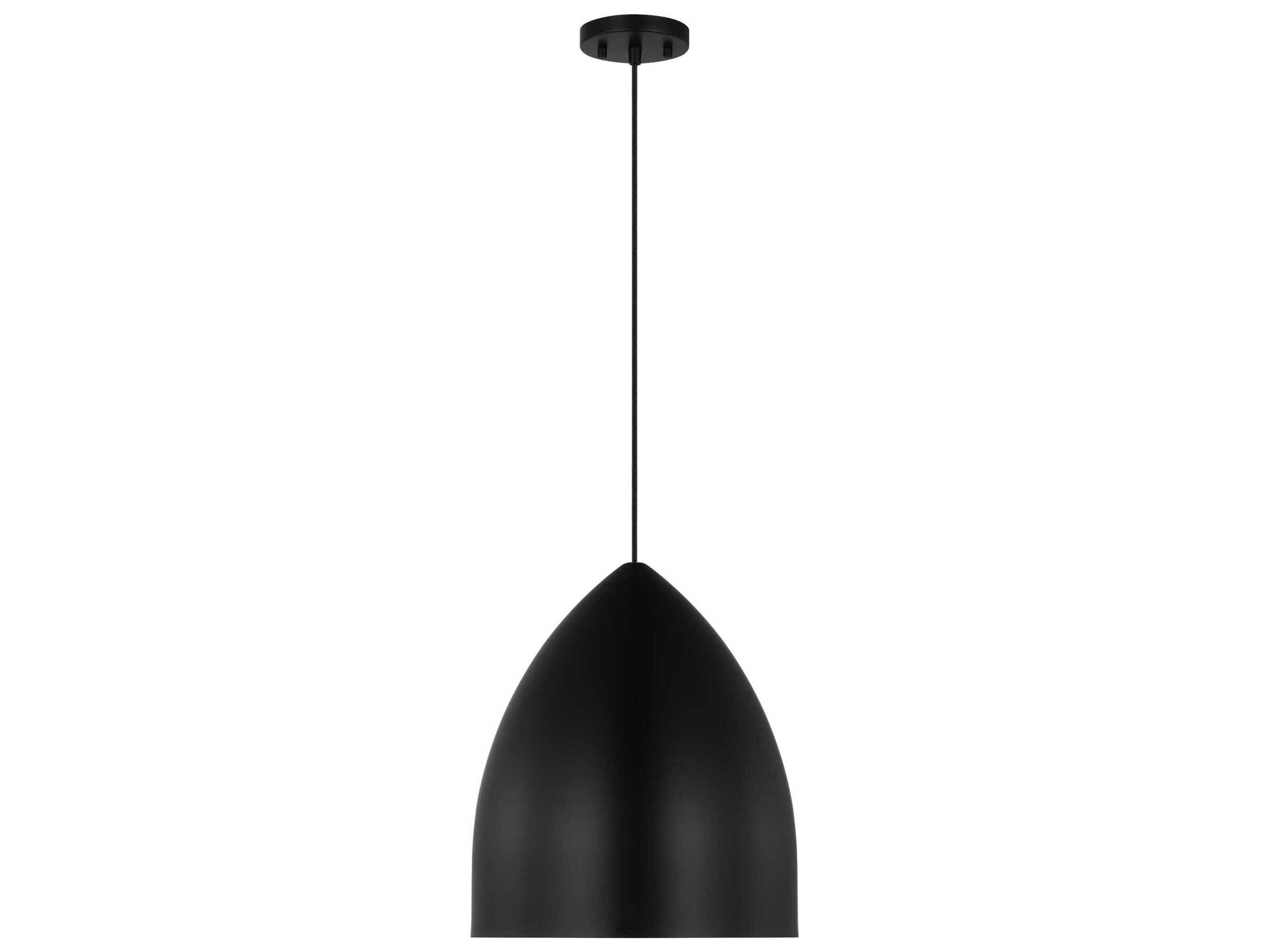 Visual Comfort Studio Huron 1-Light Midnight Black Pendant