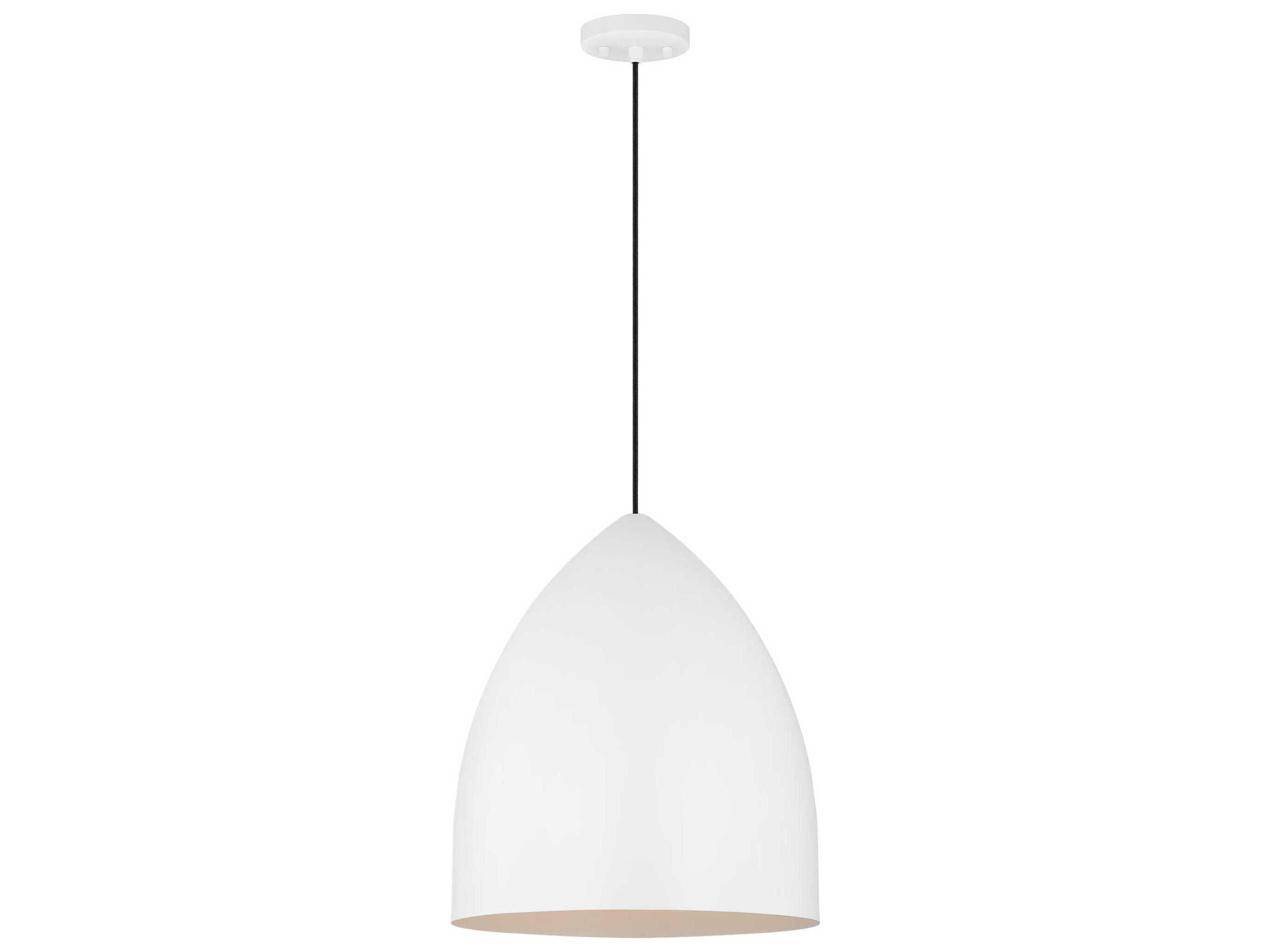 Visual Comfort Studio Huron 1-Light Matte White Pendant