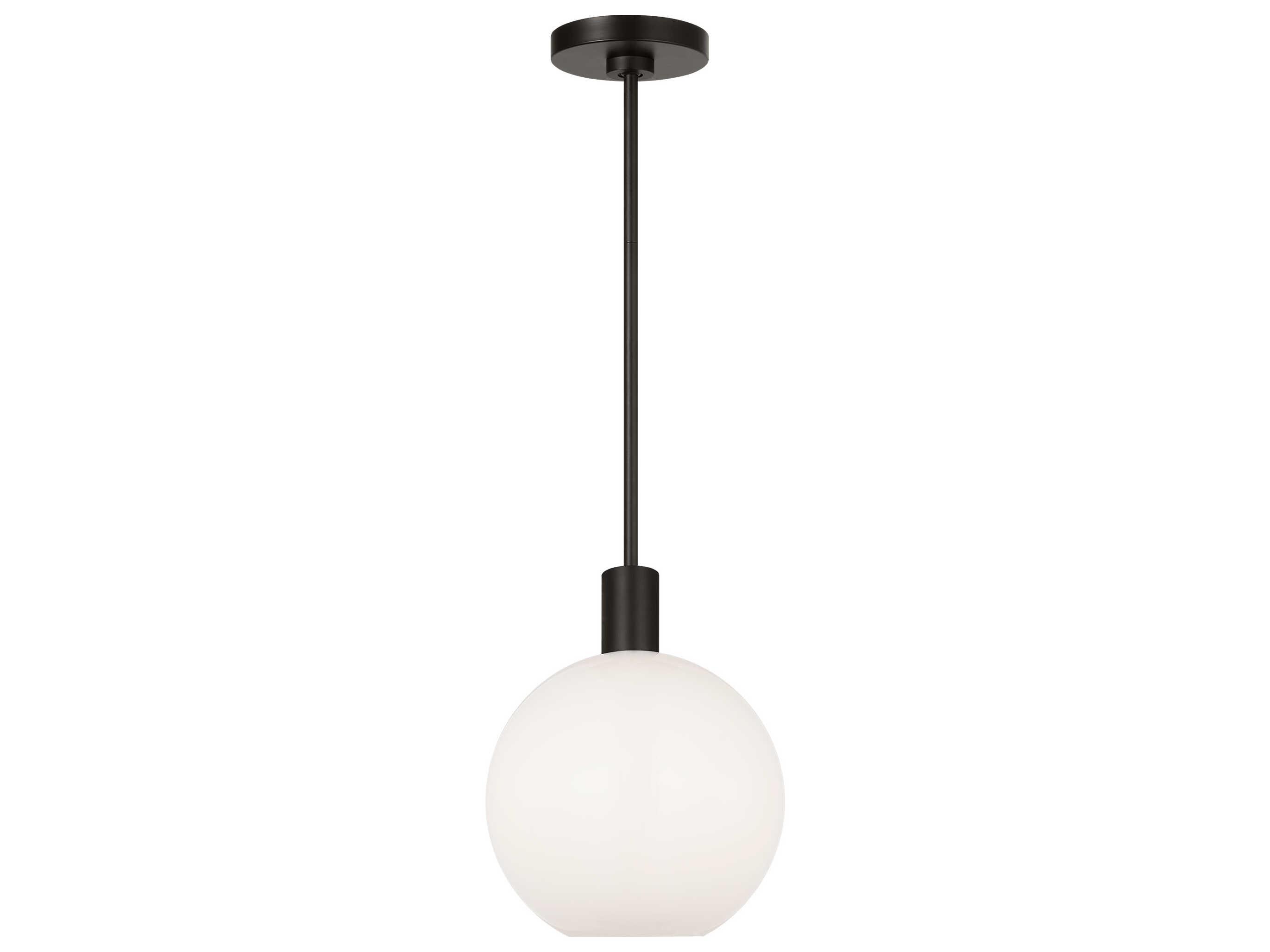 Visual Comfort Studio Colewood 1-Light Midnight Black Globe Mini Pendant