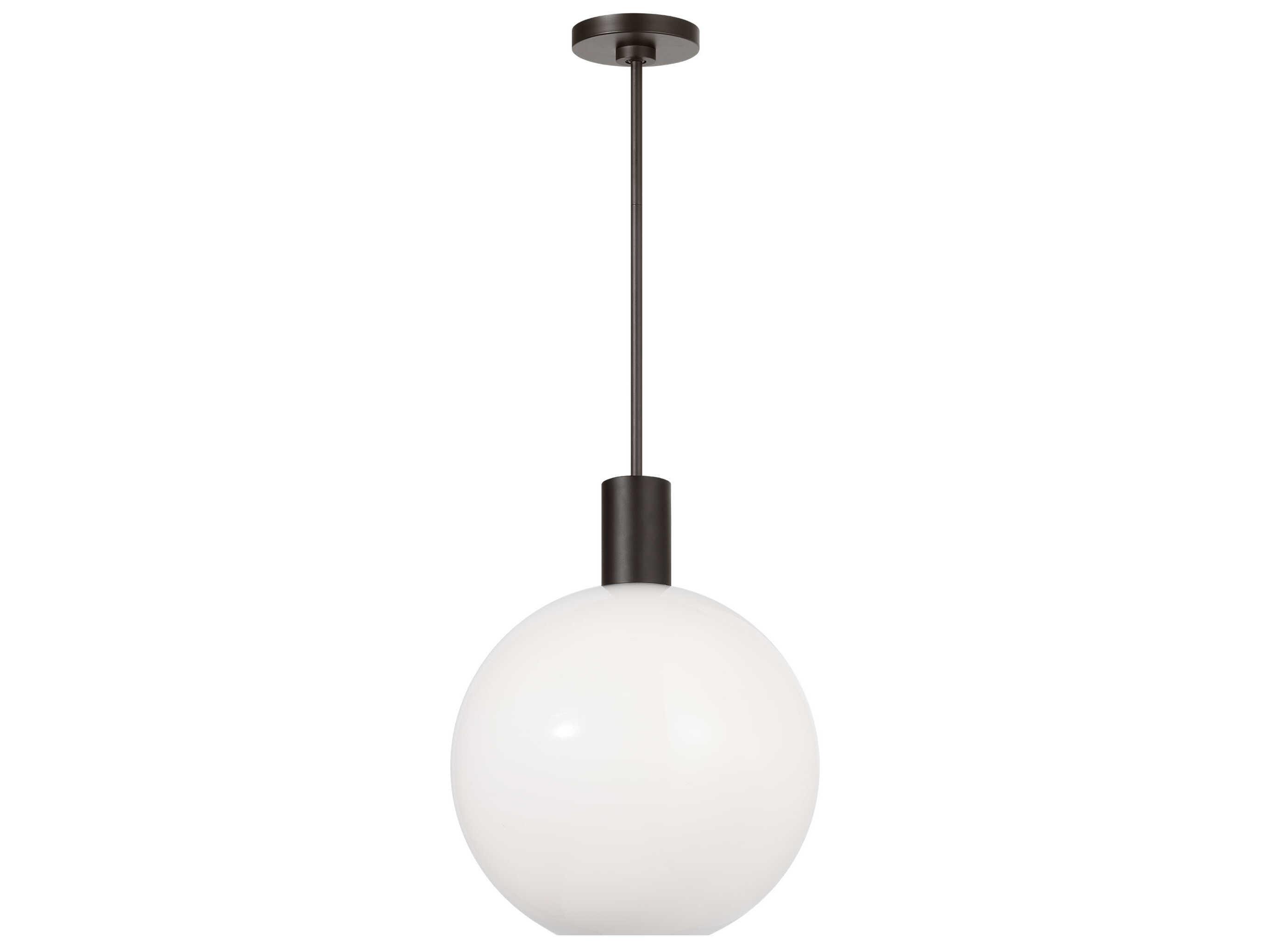 Visual Comfort Studio Colewood 1-Light Midnight Black Globe Pendant