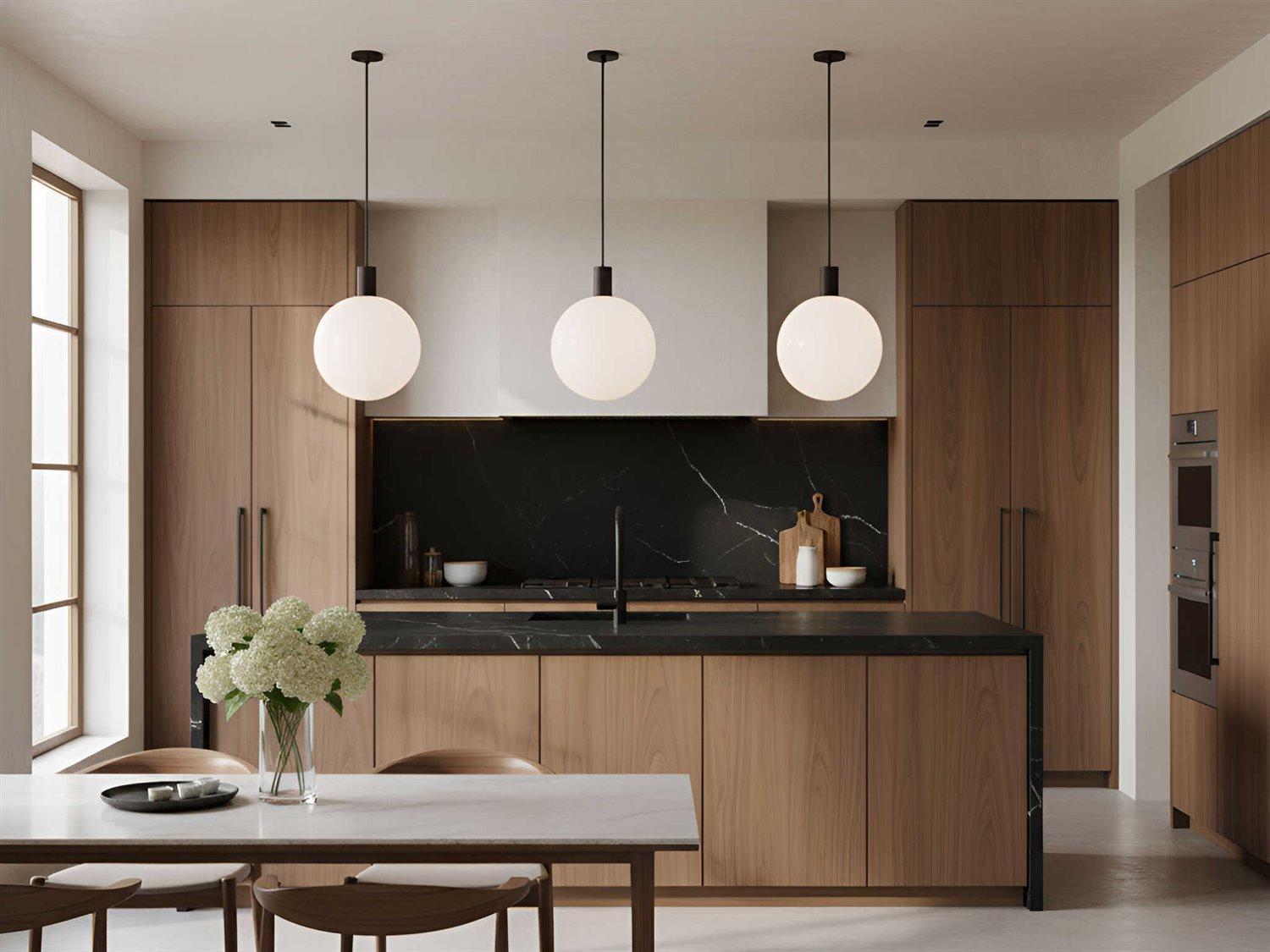 Visual Comfort Studio Colewood 1-Light Midnight Black Globe Pendant