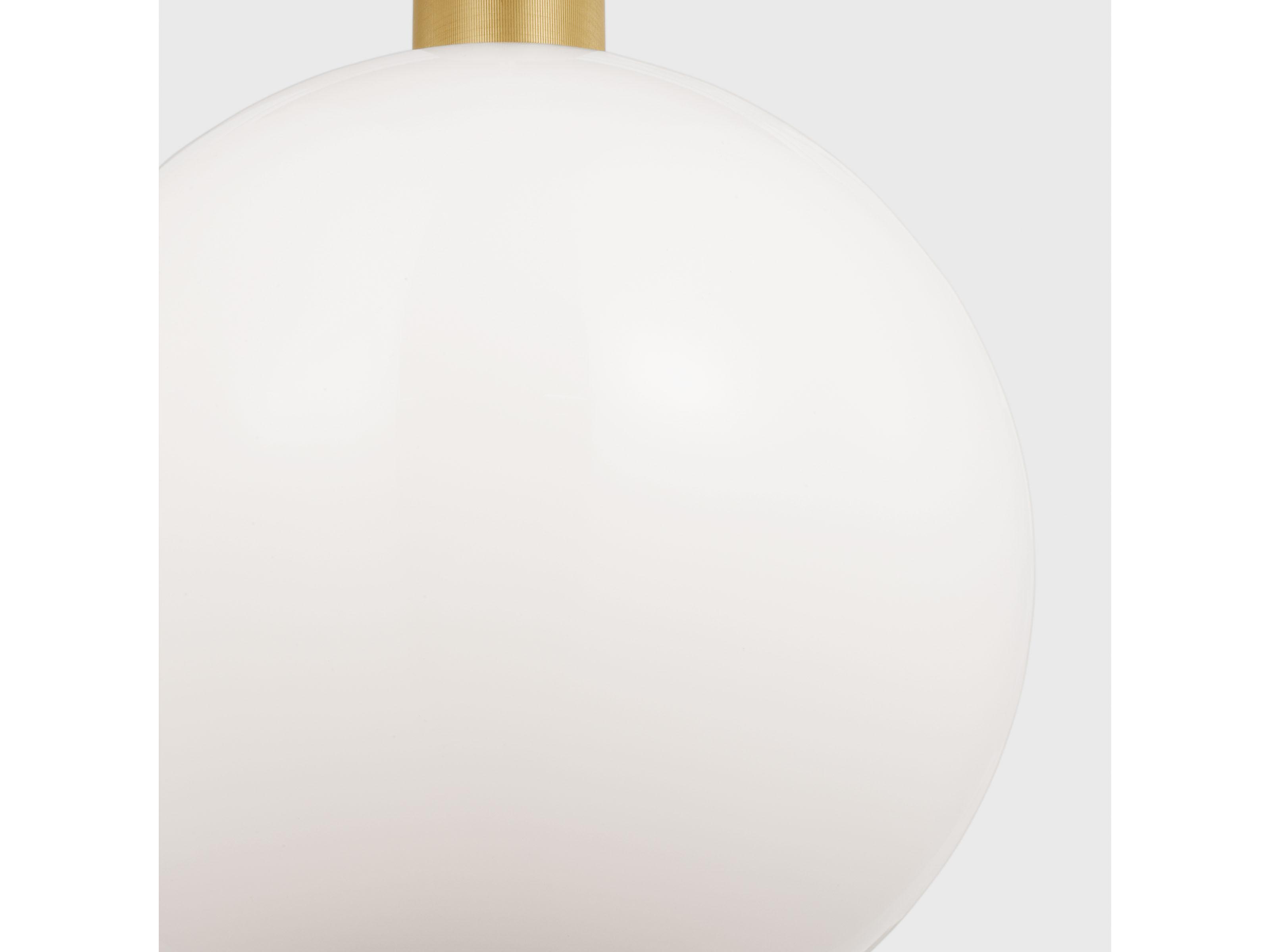 Visual Comfort Studio Colewood 1-Light Satin Brass Globe Pendant