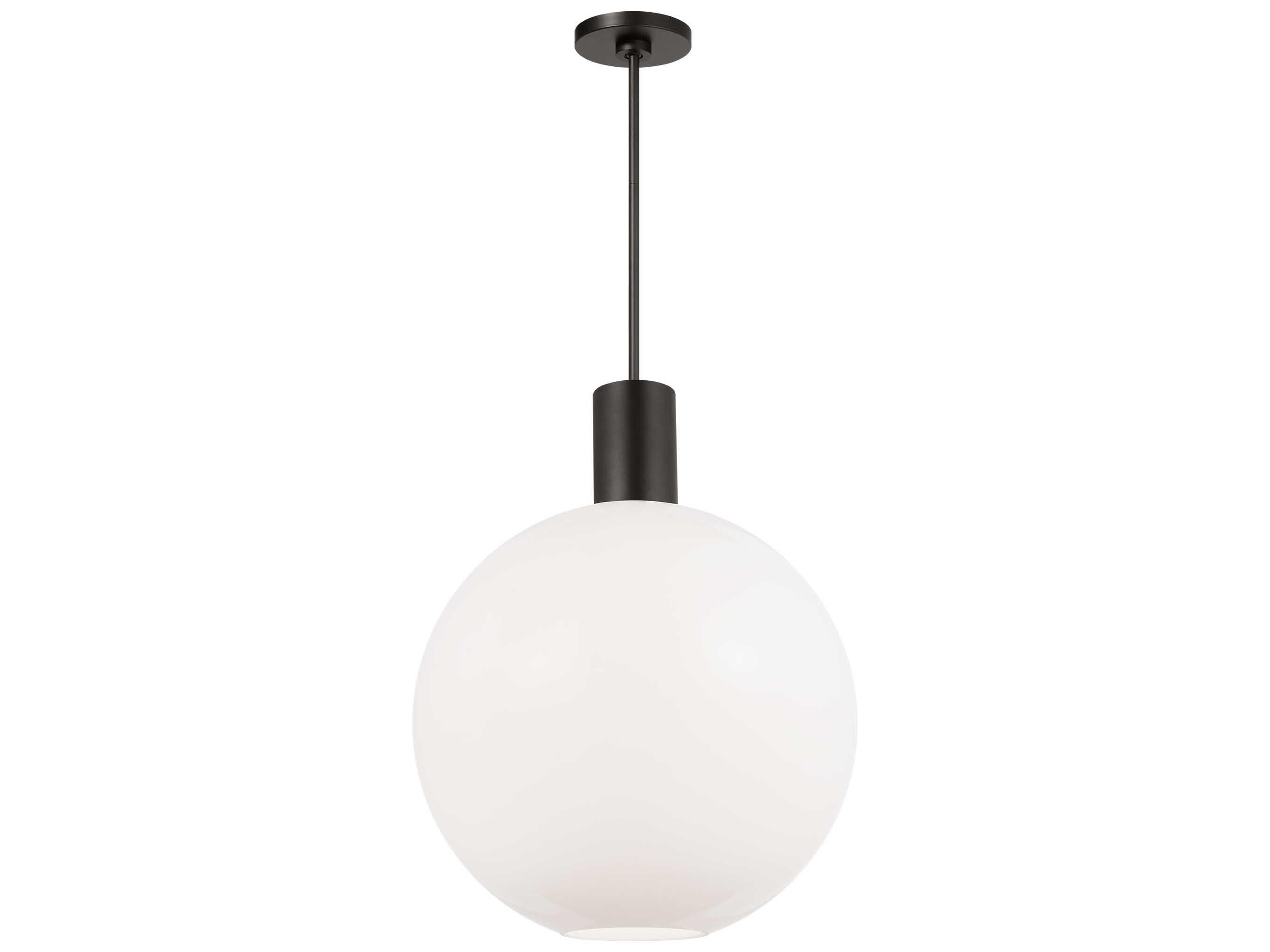 Visual Comfort Studio Colewood 1-Light Midnight Black Globe Pendant