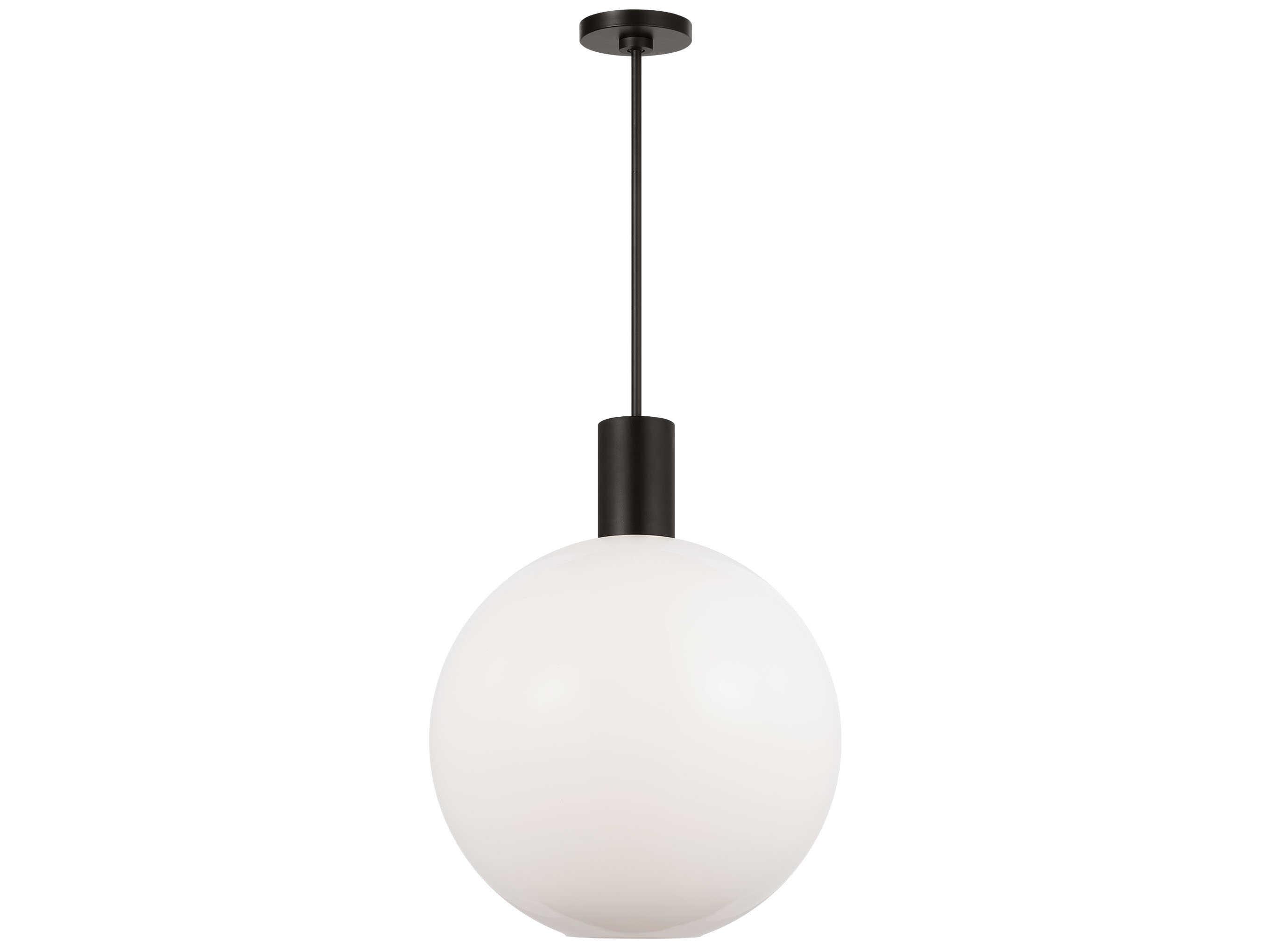Visual Comfort Studio Colewood 1-Light Midnight Black Globe Pendant