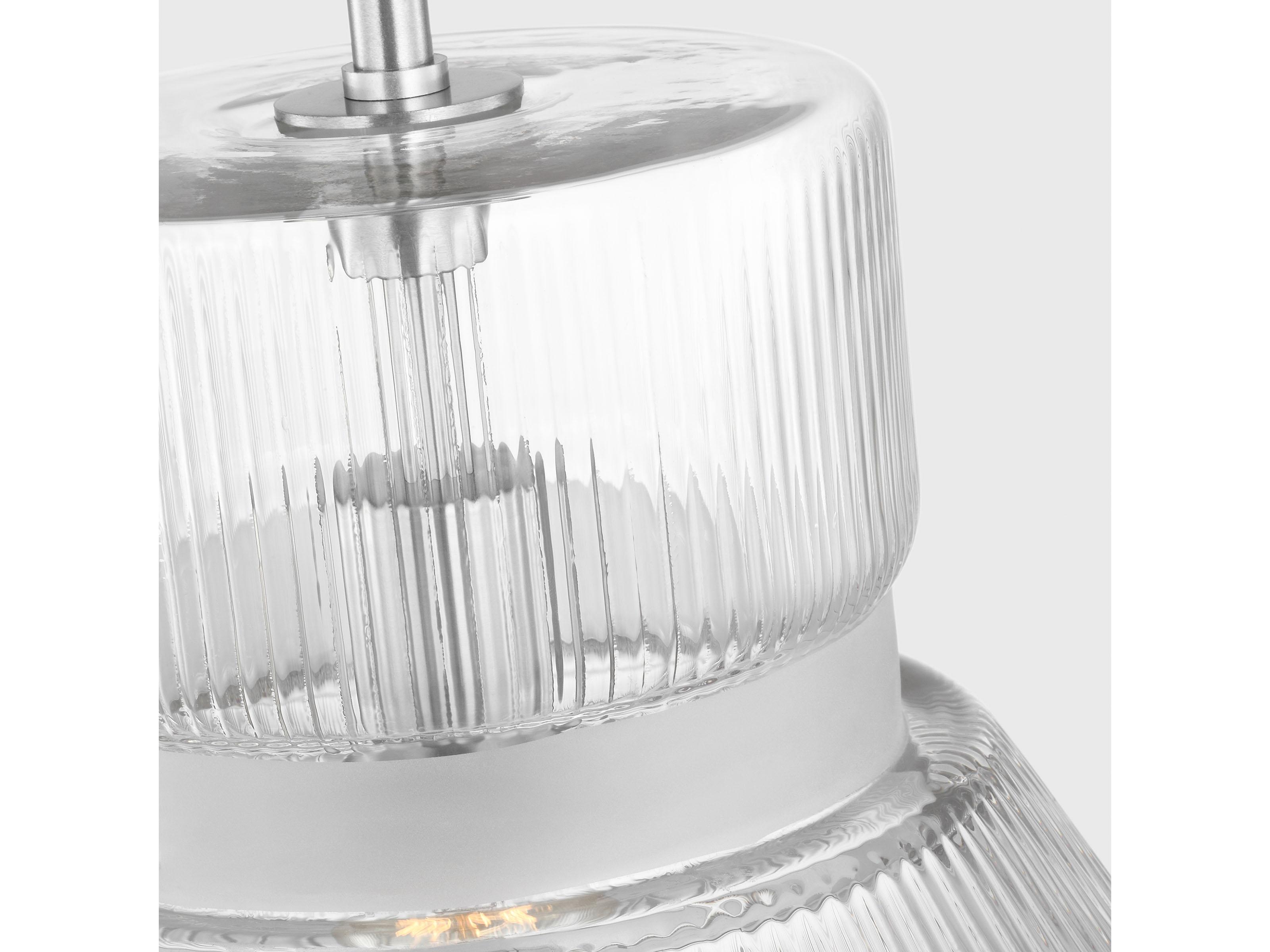 Visual Comfort Studio Liouet 1-Light Brushed Nickel Pendant