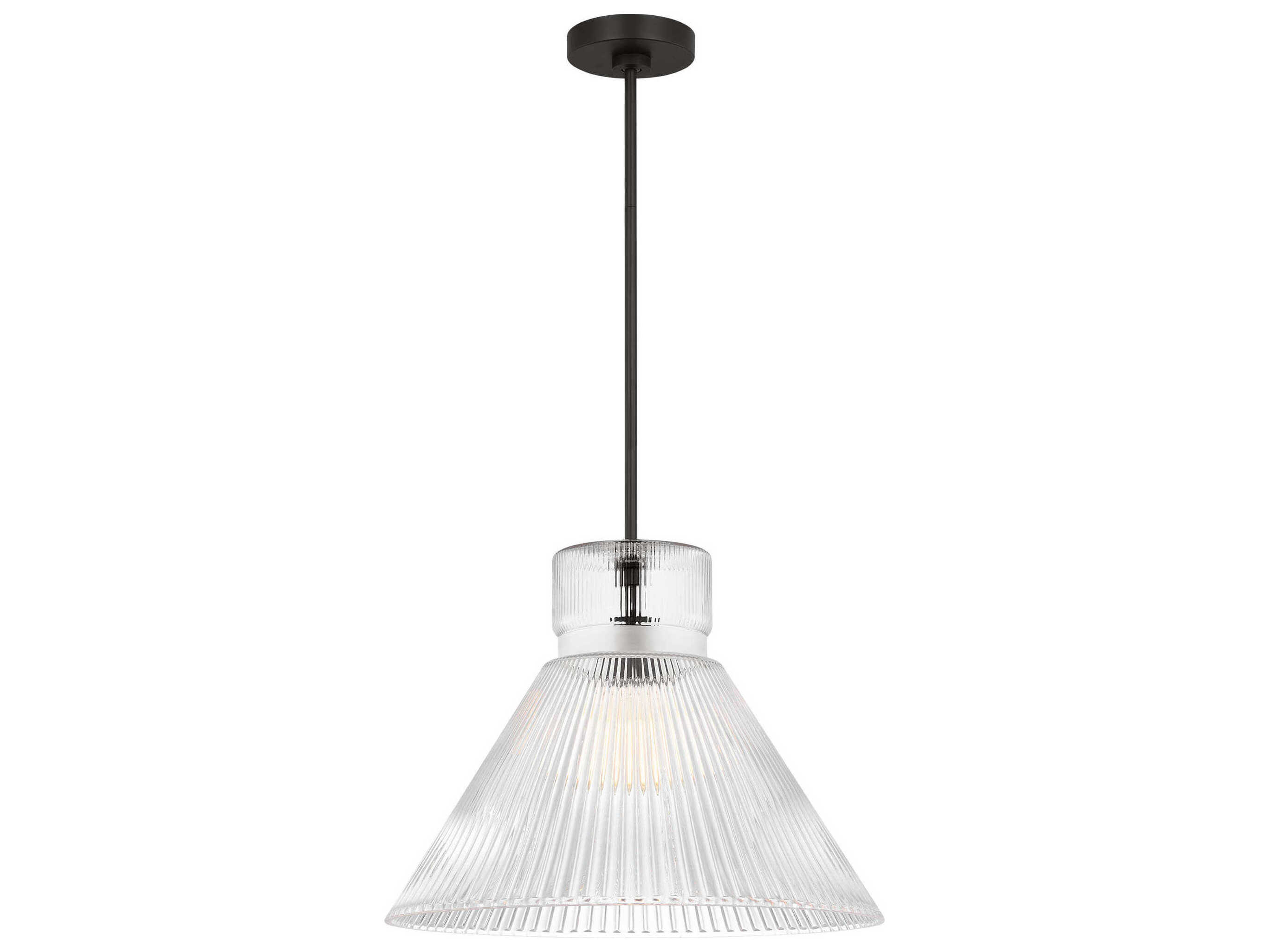 Visual Comfort Studio Liouet 1-Light Midnight Black Pendant