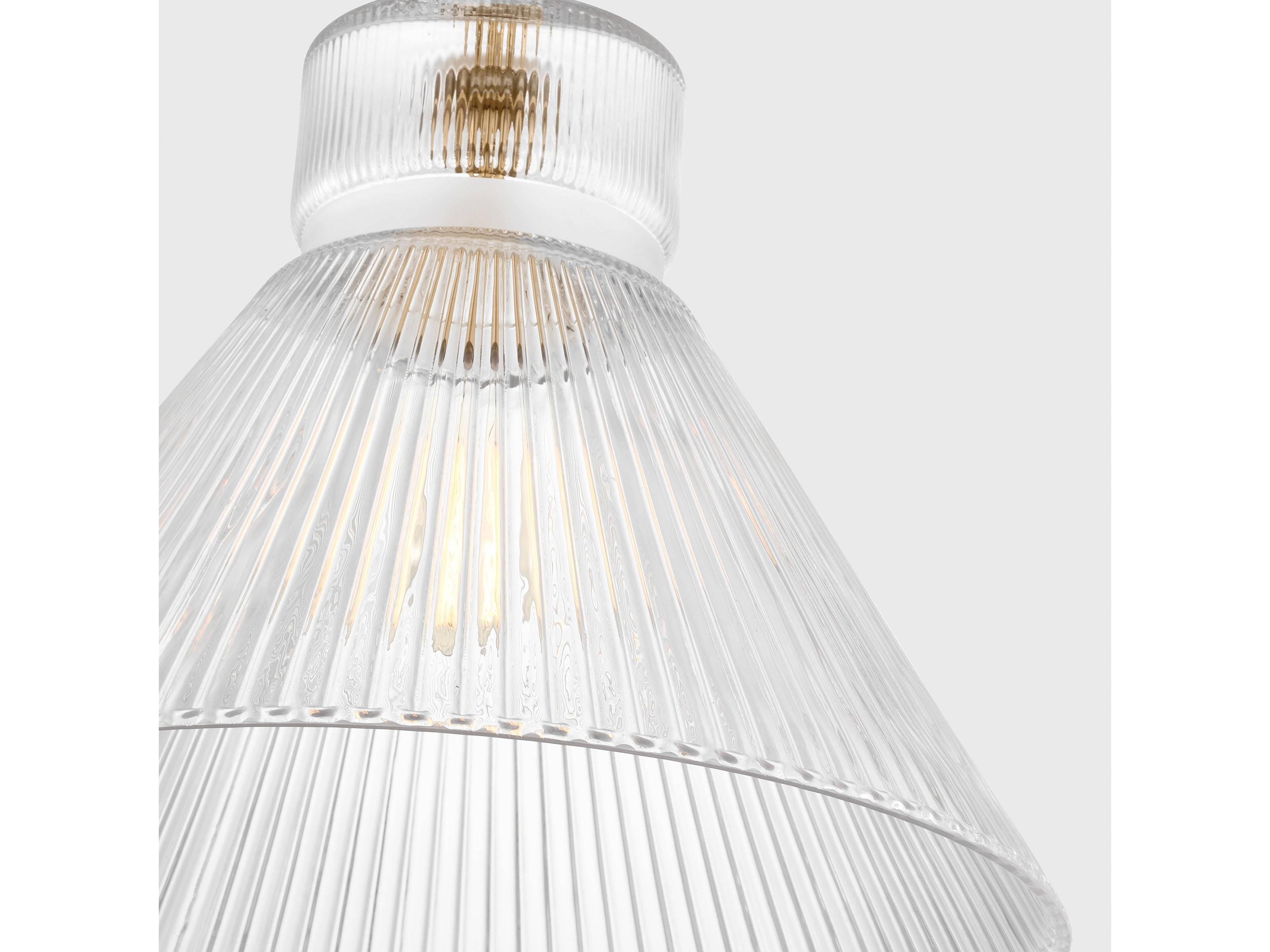 Visual Comfort Studio Liouet 1-Light Satin Brass Pendant