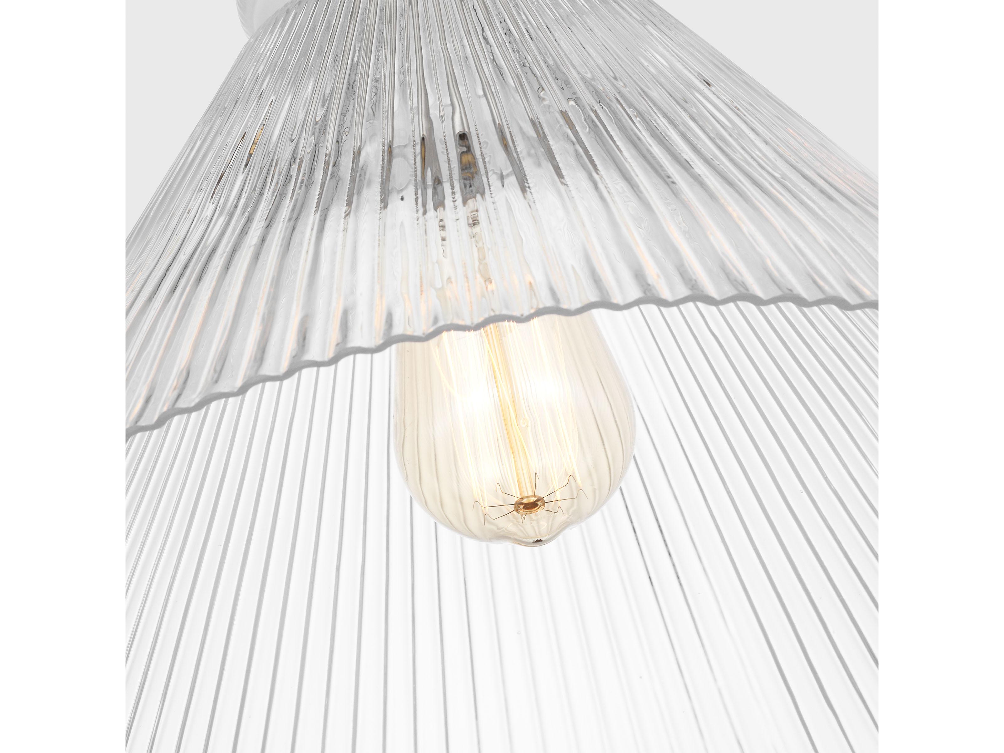 Visual Comfort Studio Liouet 1-Light Brushed Nickel Mini Pendant