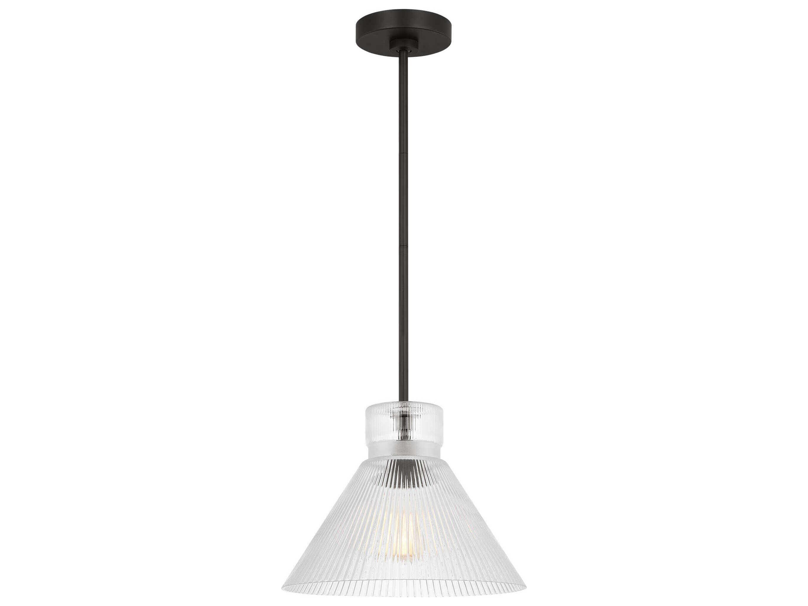 Visual Comfort Studio Liouet 1-Light Midnight Black Mini Pendant