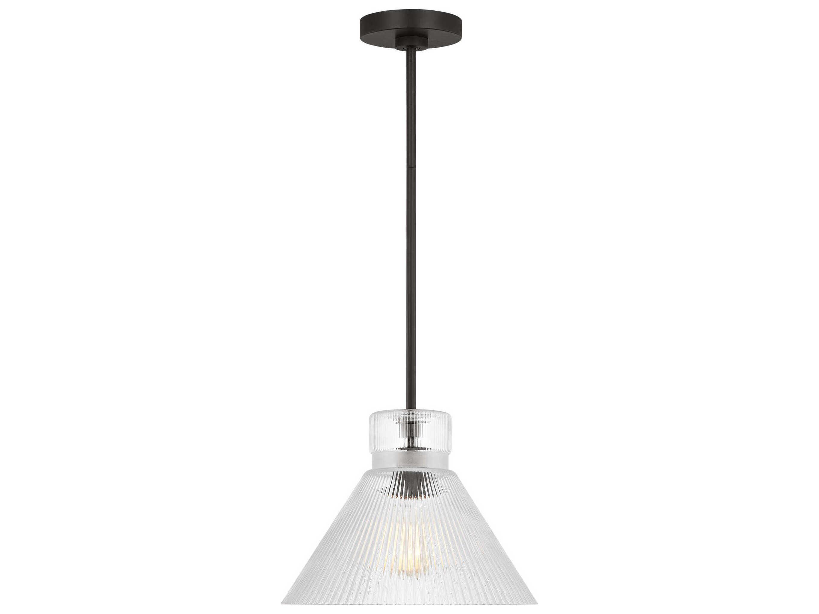 Visual Comfort Studio Liouet 1-Light Midnight Black Mini Pendant