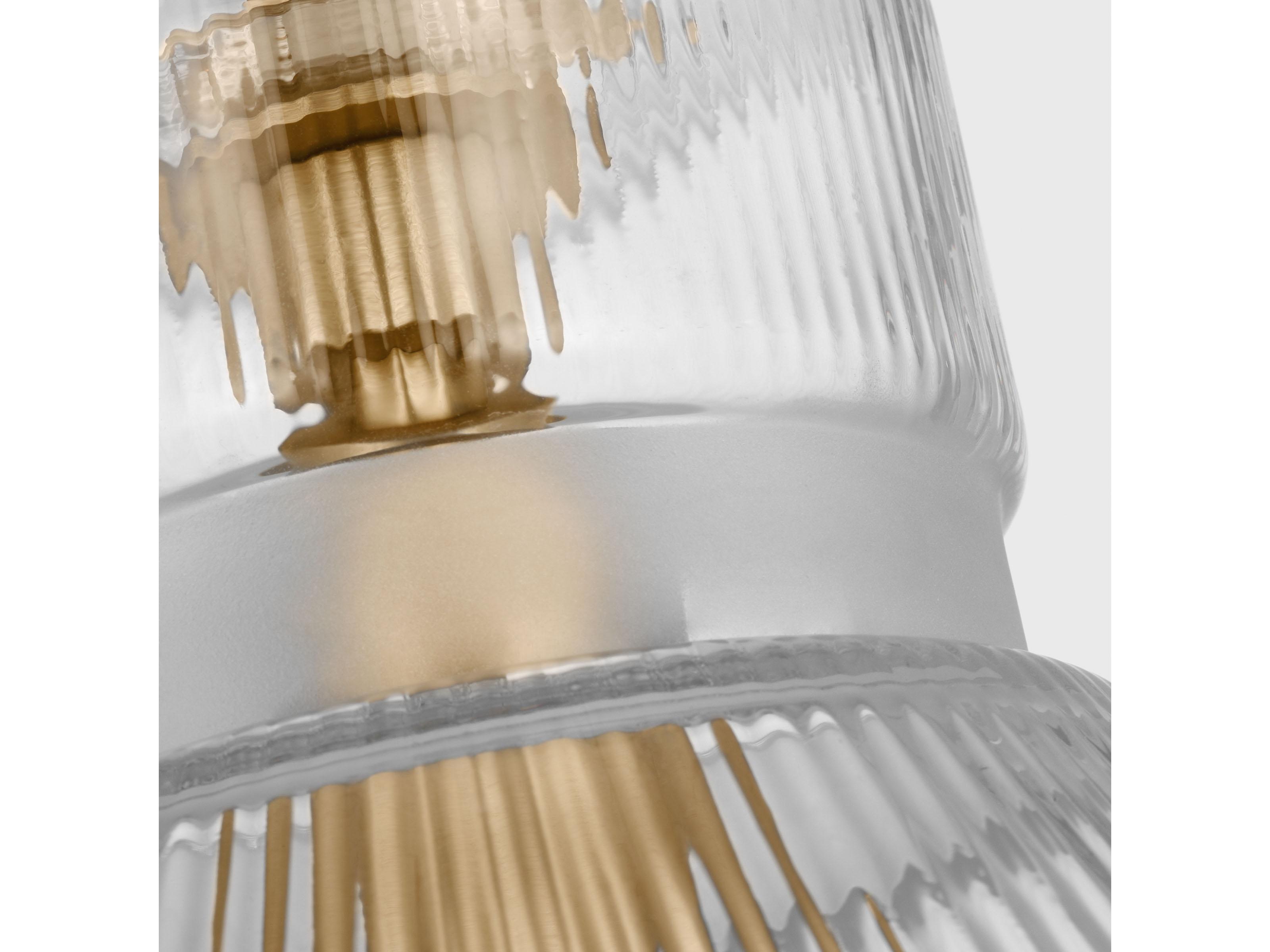 Visual Comfort Studio Liouet 1-Light Satin Brass Mini Pendant