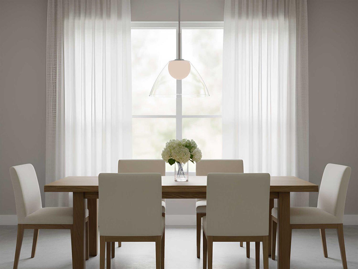 Visual Comfort Studio Suma 1-Light Brushed Nickel Dome Pendant