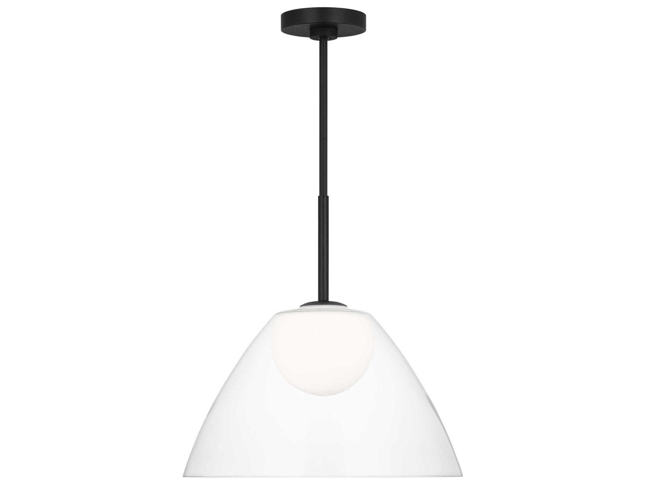 Visual Comfort Studio Suma 1-Light Midnight Black Dome Pendant