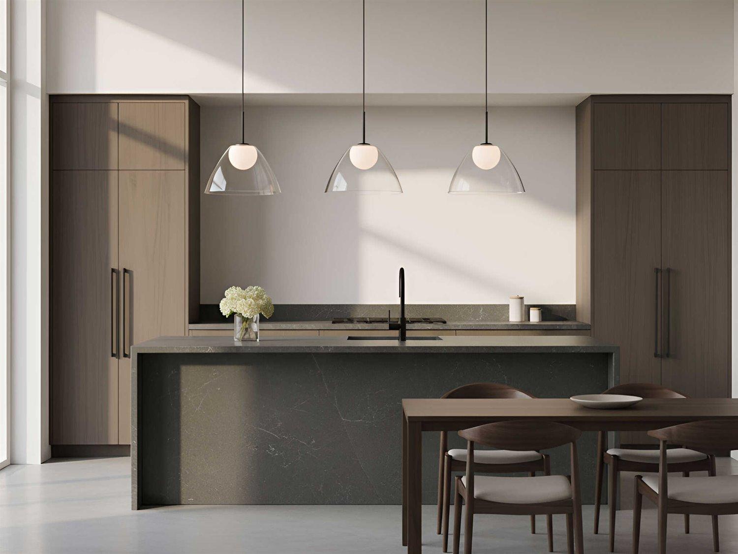 Visual Comfort Studio Suma 1-Light Midnight Black Dome Pendant