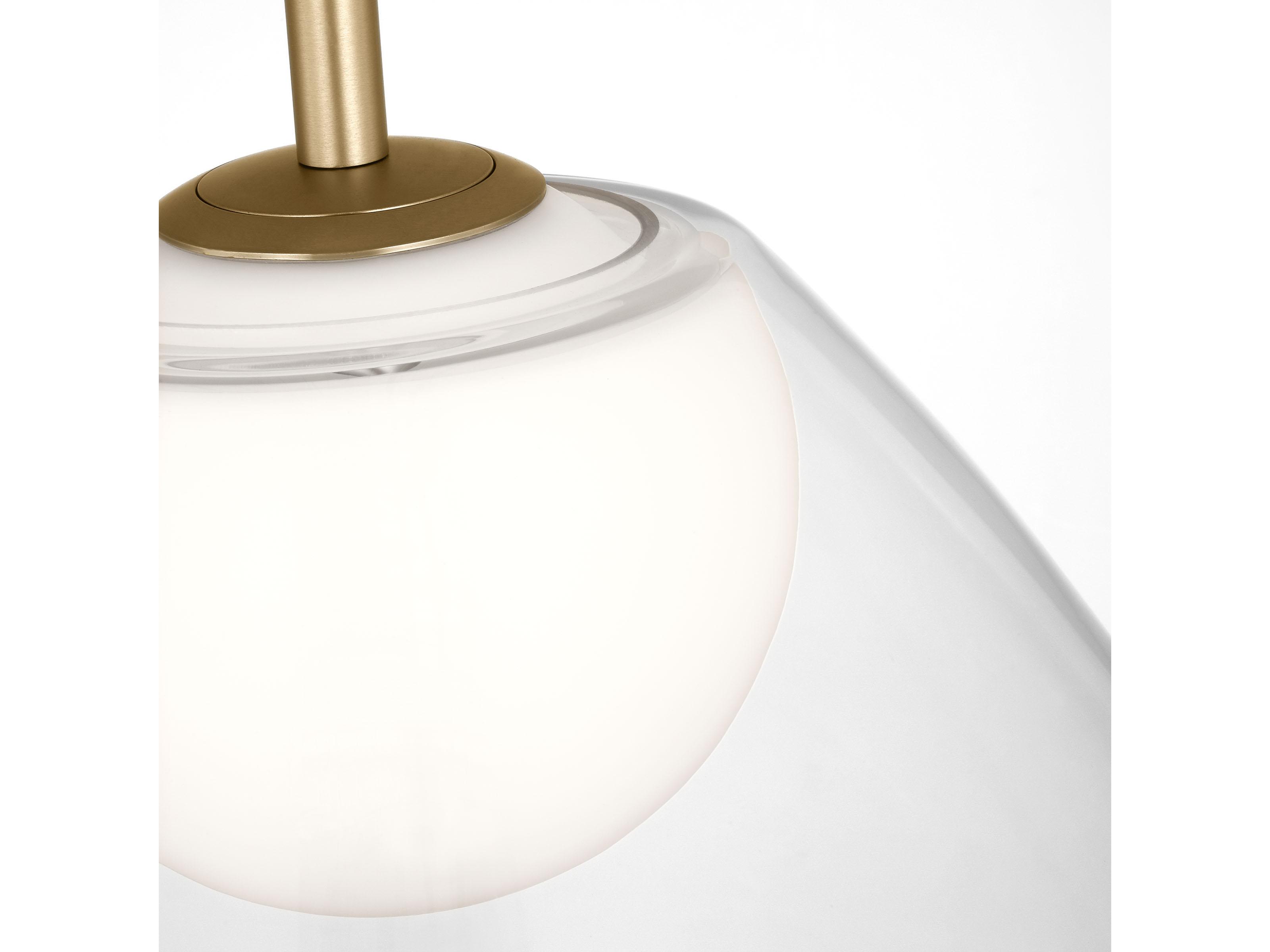 Visual Comfort Studio Suma 1-Light Satin Brass Dome Pendant
