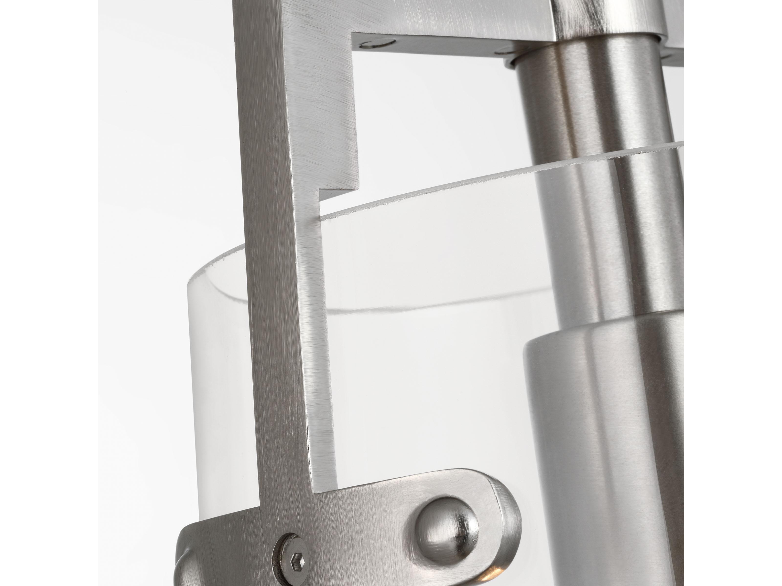 Visual Comfort Studio Crofton 1-Light Brushed Nickel Cylinder Mini Pendant