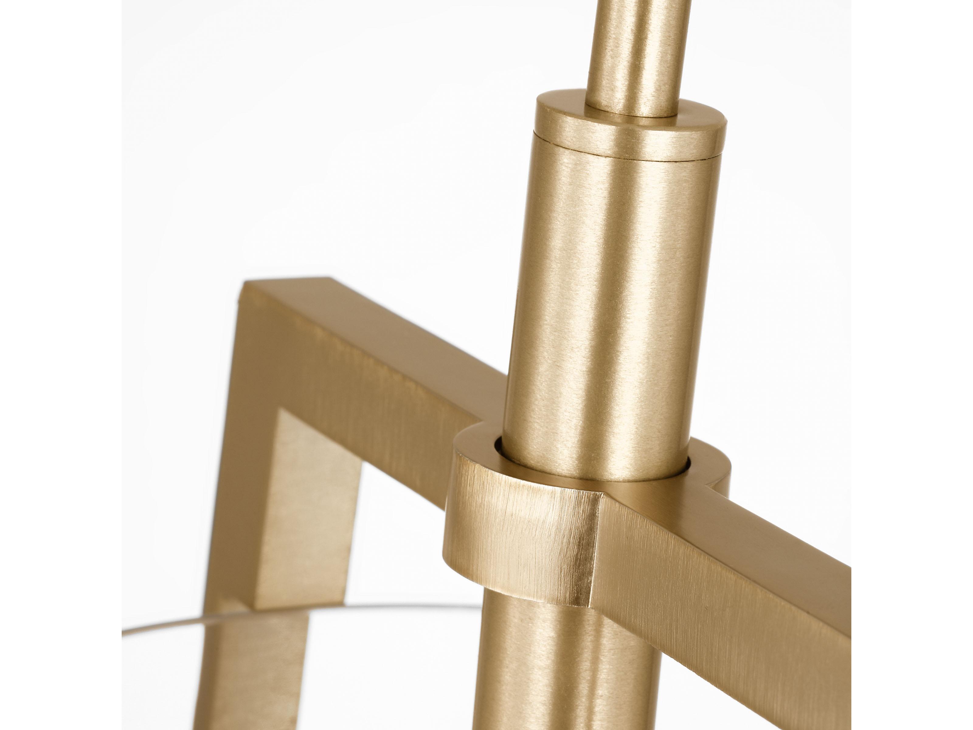 Visual Comfort Studio Crofton 1-Light Satin Brass Cylinder Mini Pendant