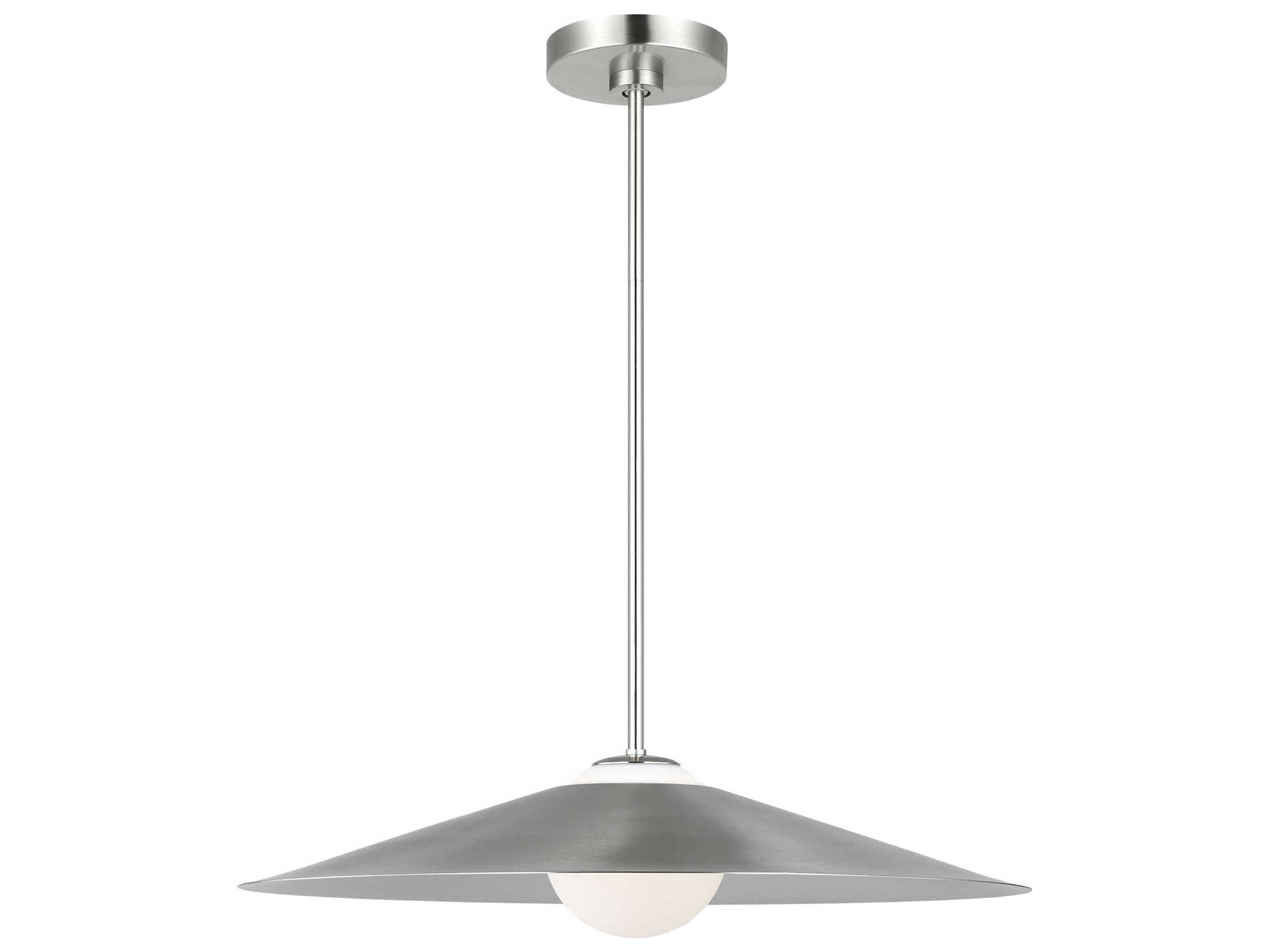 Visual Comfort Studio Astra 1-Light Brushed Nickel Pendant
