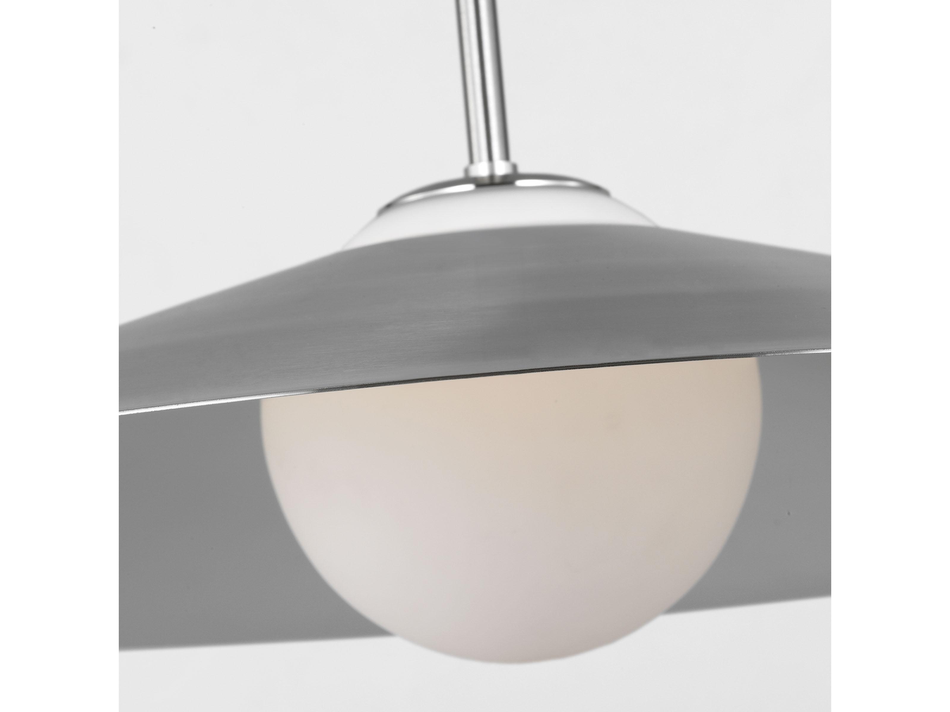 Visual Comfort Studio Astra 1-Light Brushed Nickel Pendant