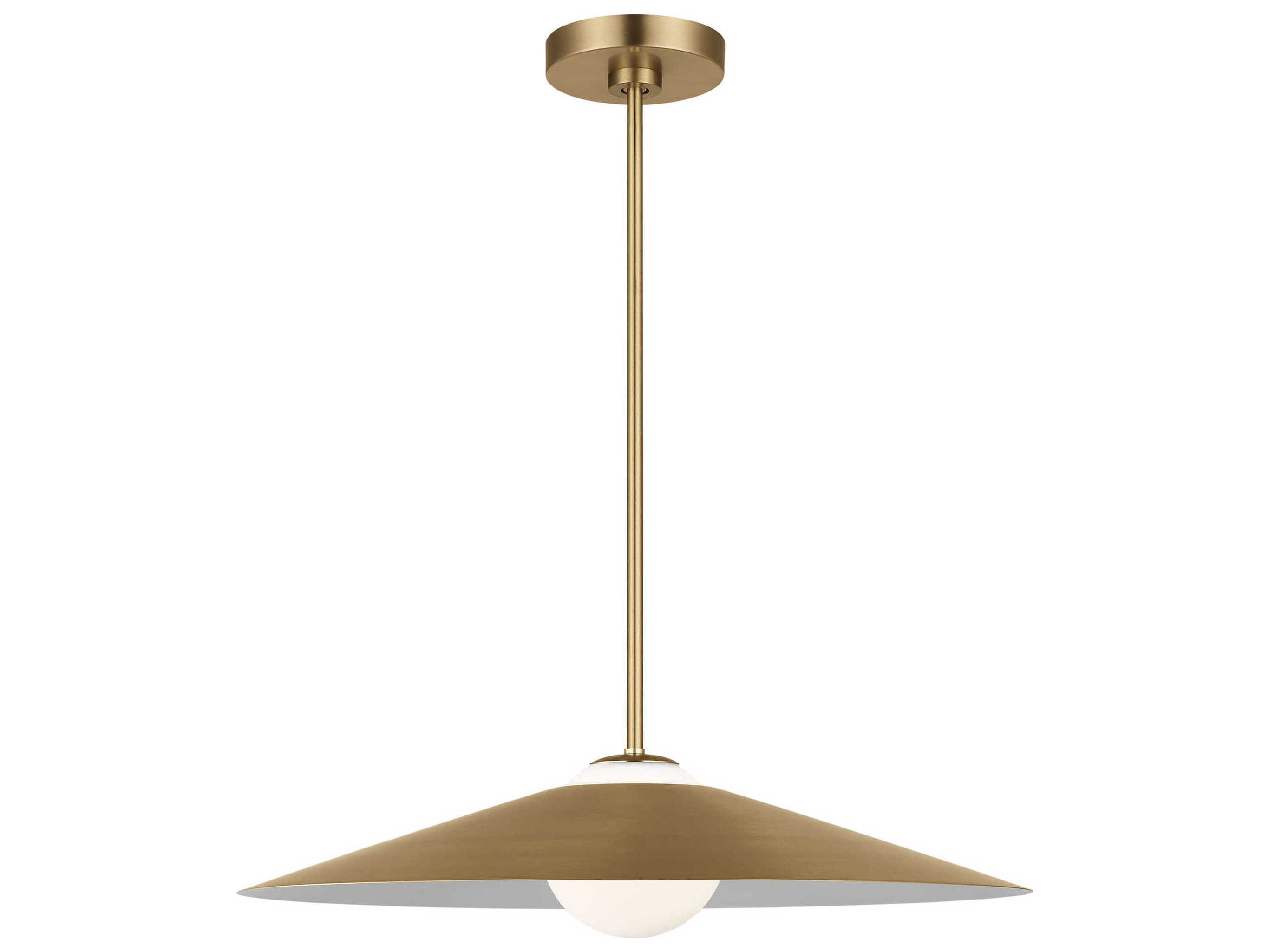 Visual Comfort Studio Astra 1-Light Satin Brass Pendant