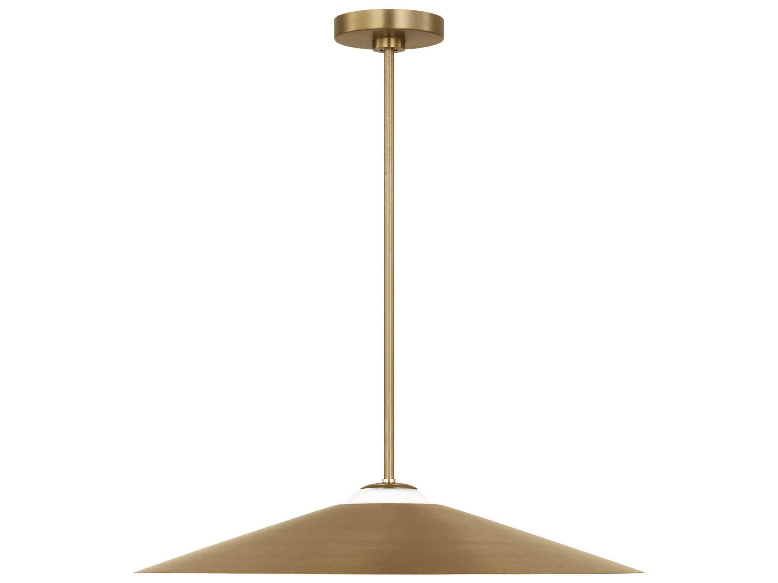 Visual Comfort Studio Astra 1-Light Satin Brass Pendant