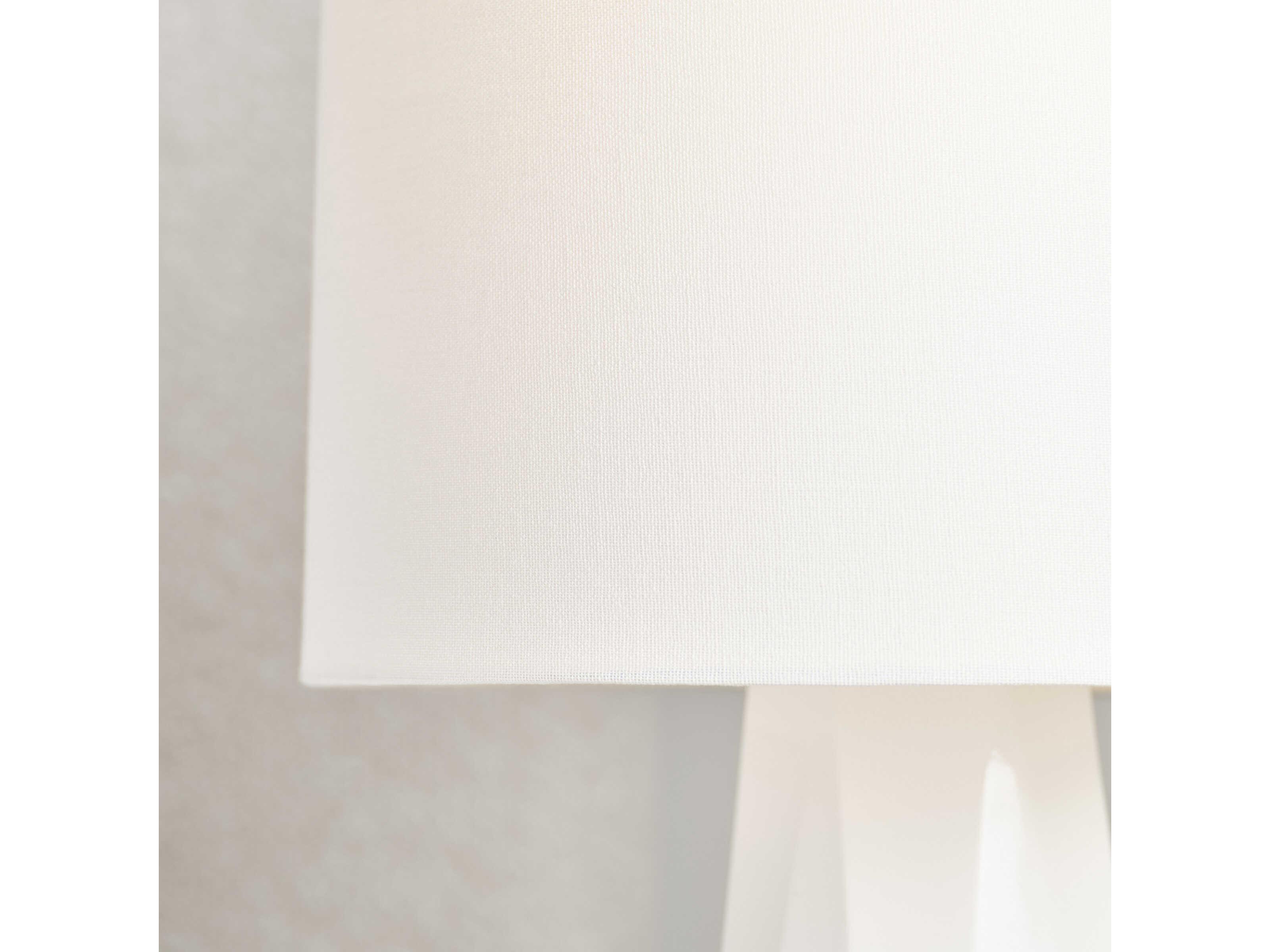 Visual Comfort Studio Moresby Gloss White Linen Table Lamp