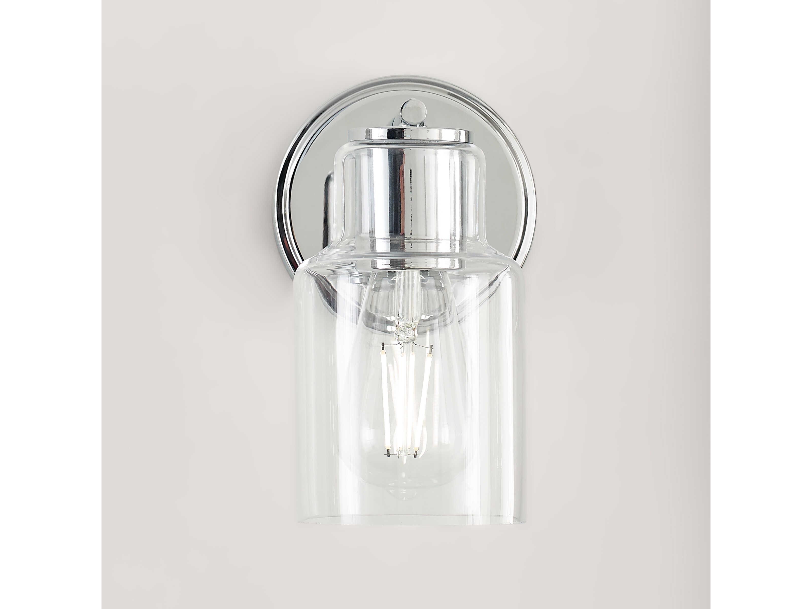 Visual Comfort Studio Sayward 1-Light Chrome Wall Sconce