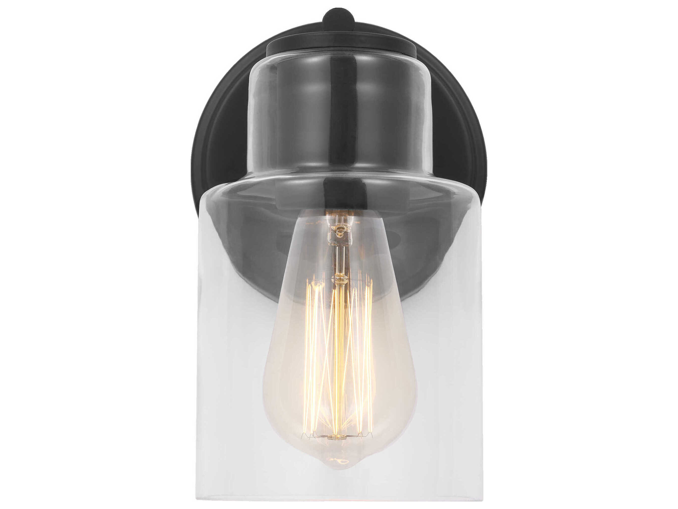 Visual Comfort Studio Sayward 1-Light Midnight Black Wall Sconce