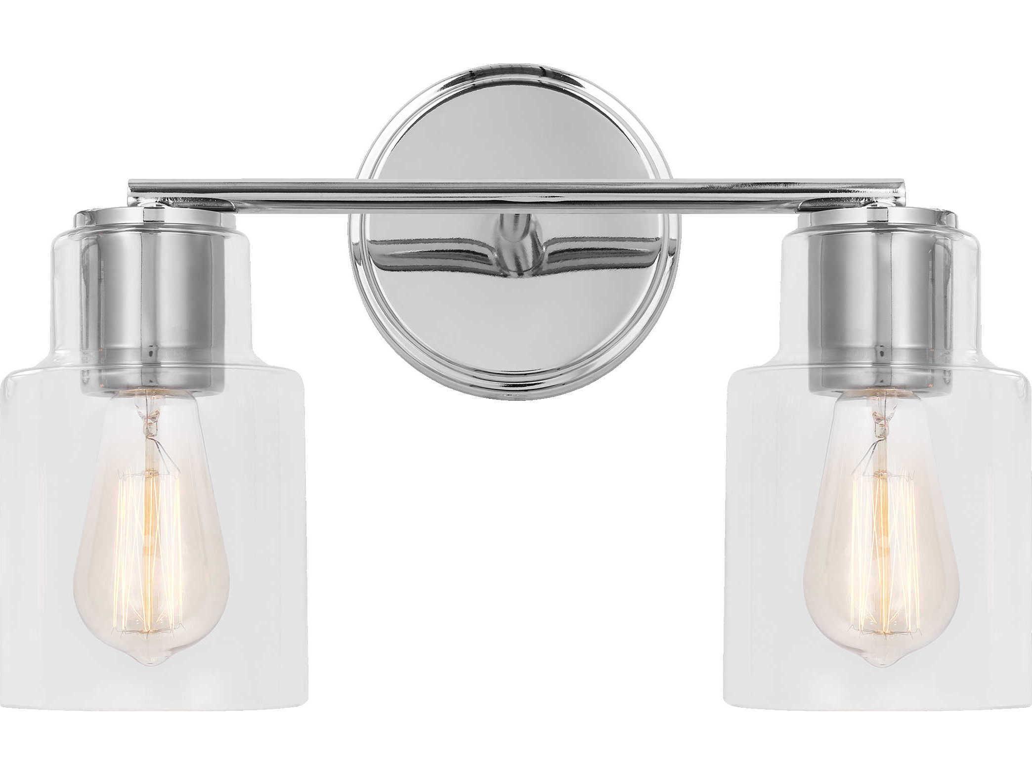 Visual Comfort Studio Sayward 2-Light Chrome Vanity Light