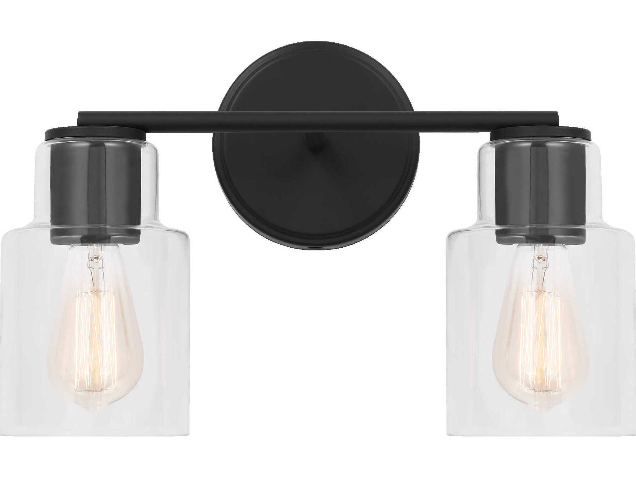 Visual Comfort Studio Sayward 2-Light Midnight Black Vanity Light