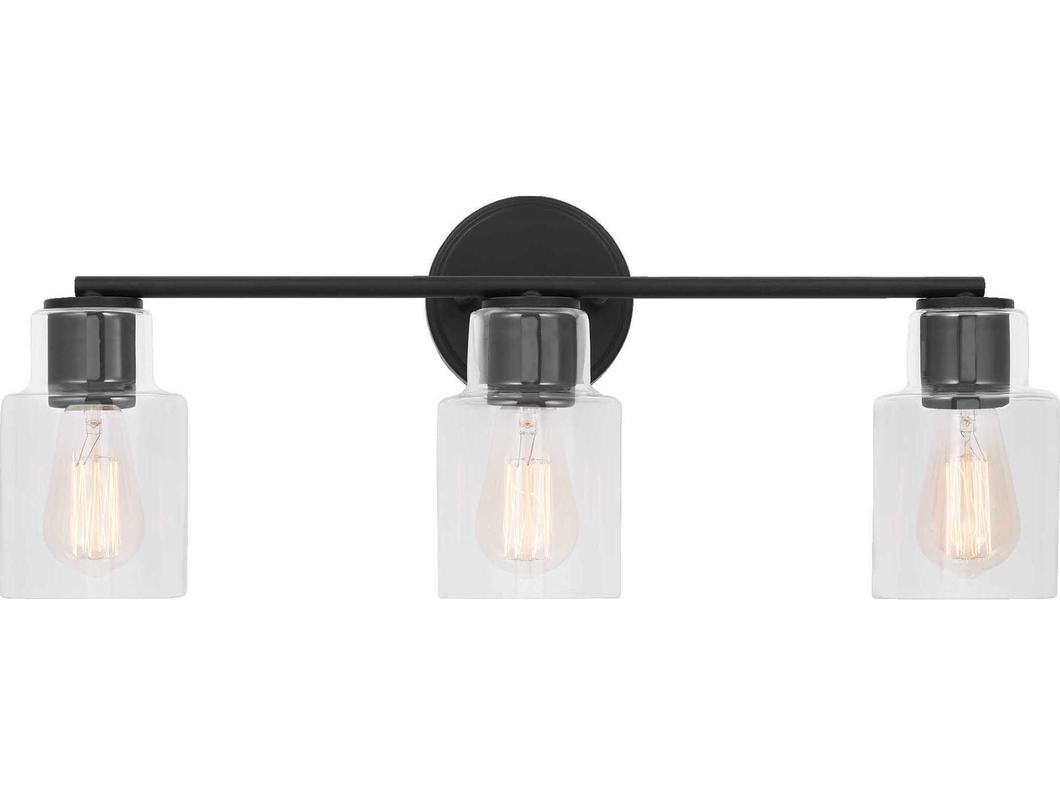 Visual Comfort Studio Sayward 3-Light Midnight Black Vanity Light